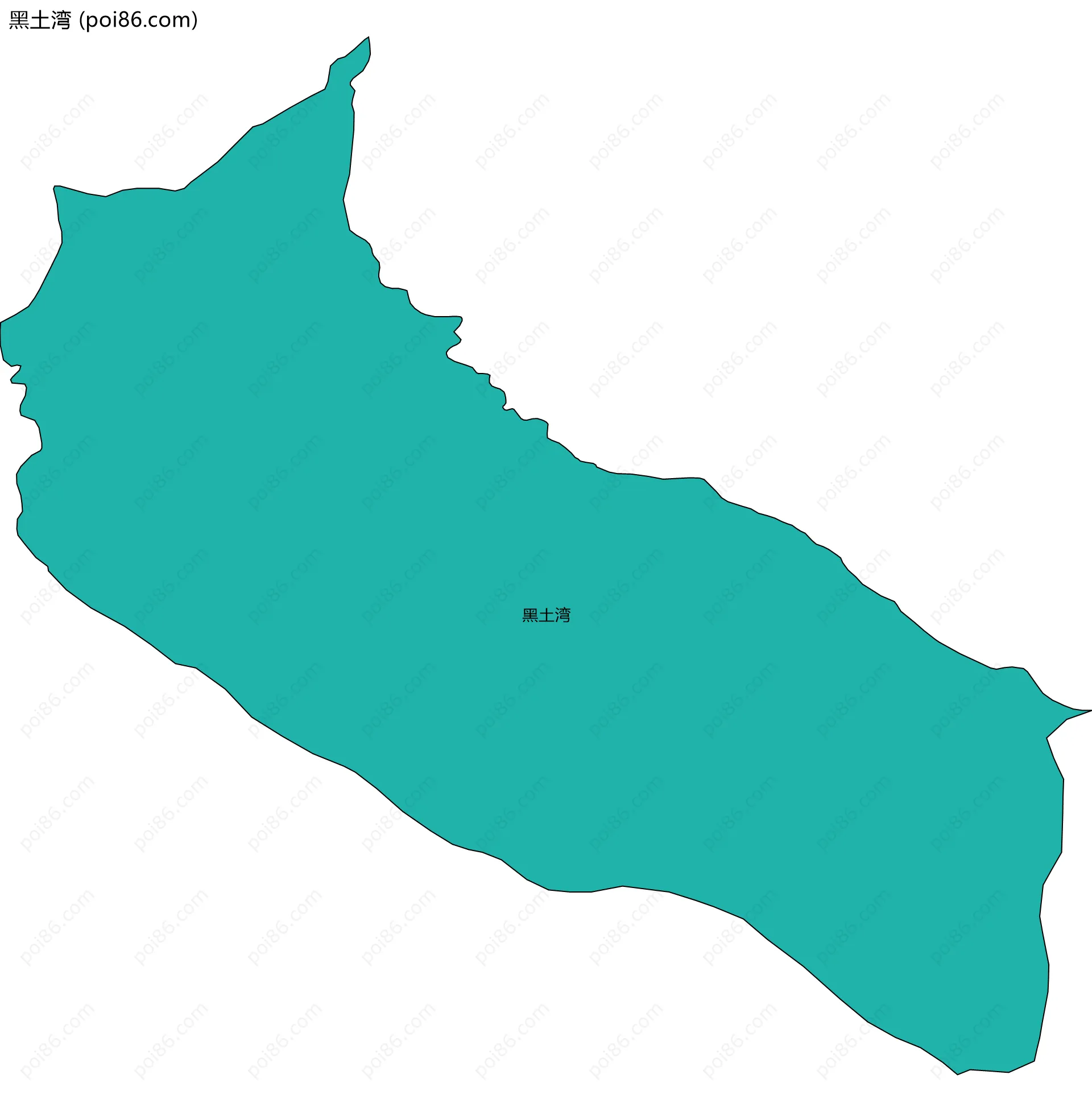 黑土湾边界地图