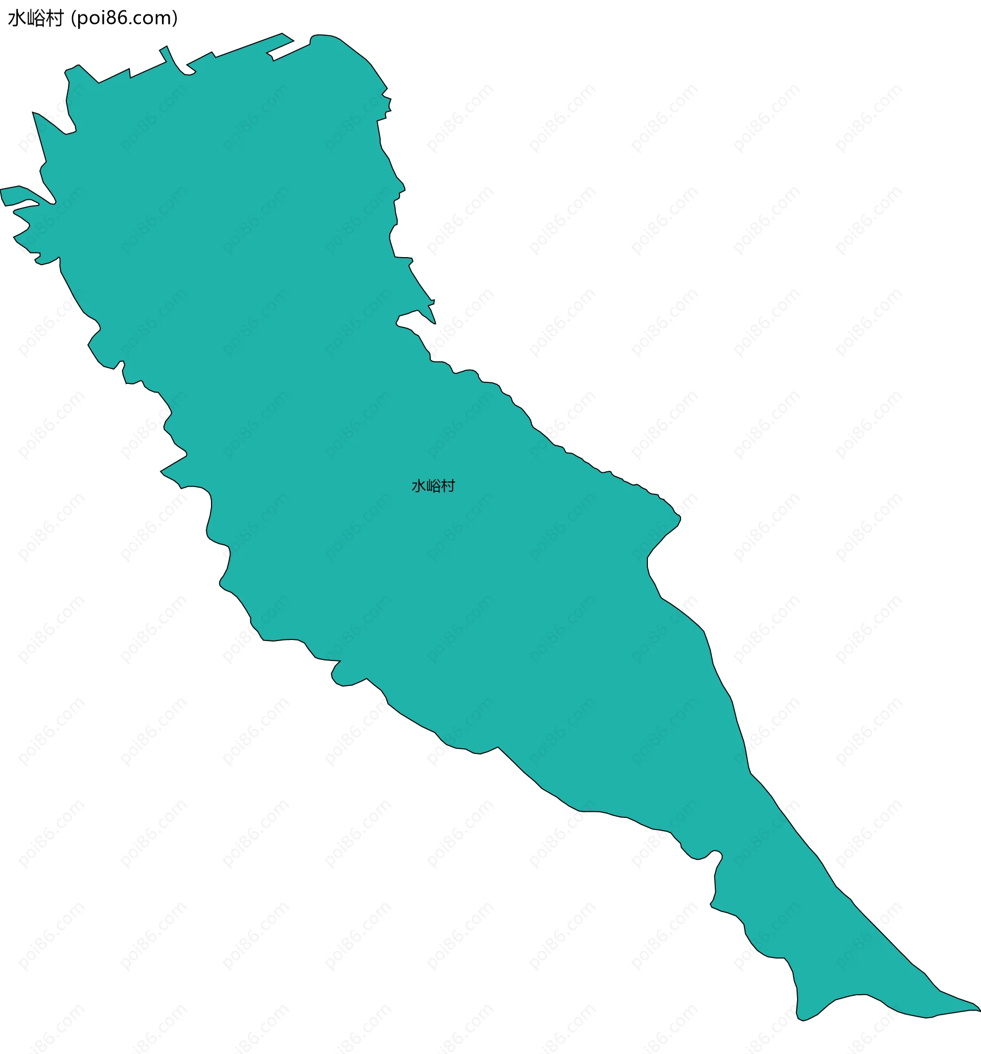 水峪村边界地图