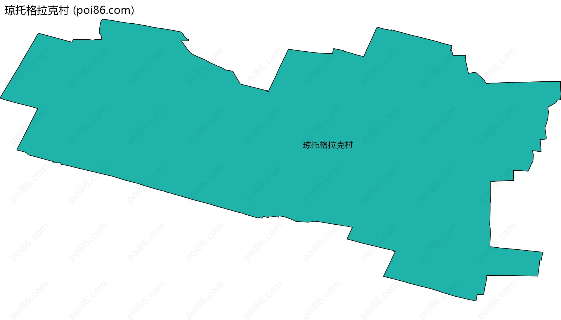 琼托格拉克村边界地图