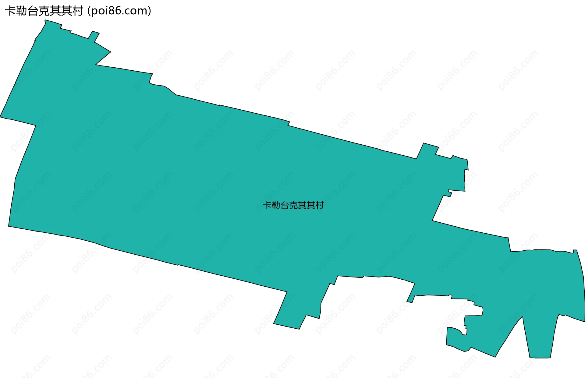 卡勒台克其其村边界地图