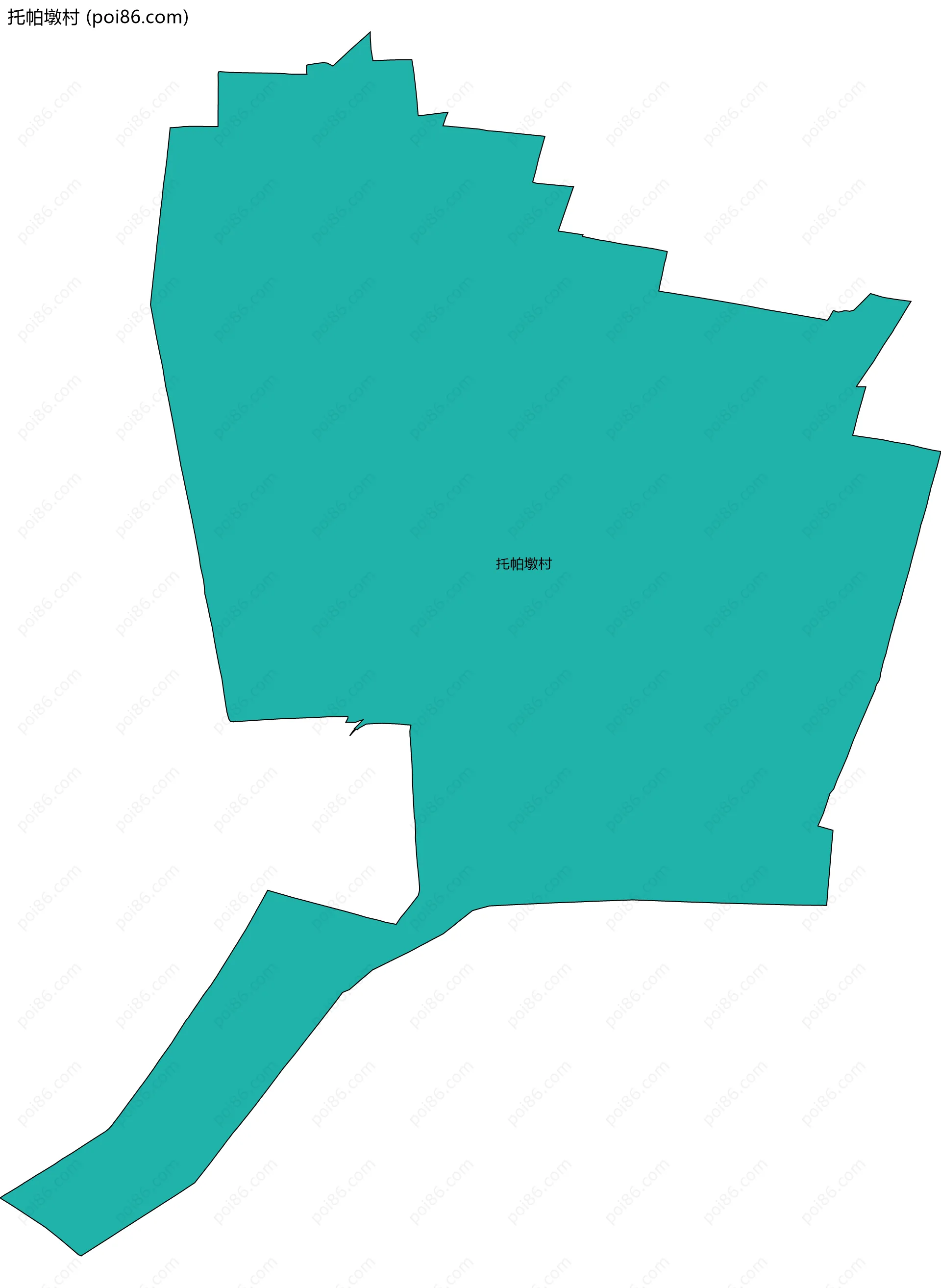 托帕墩村边界地图