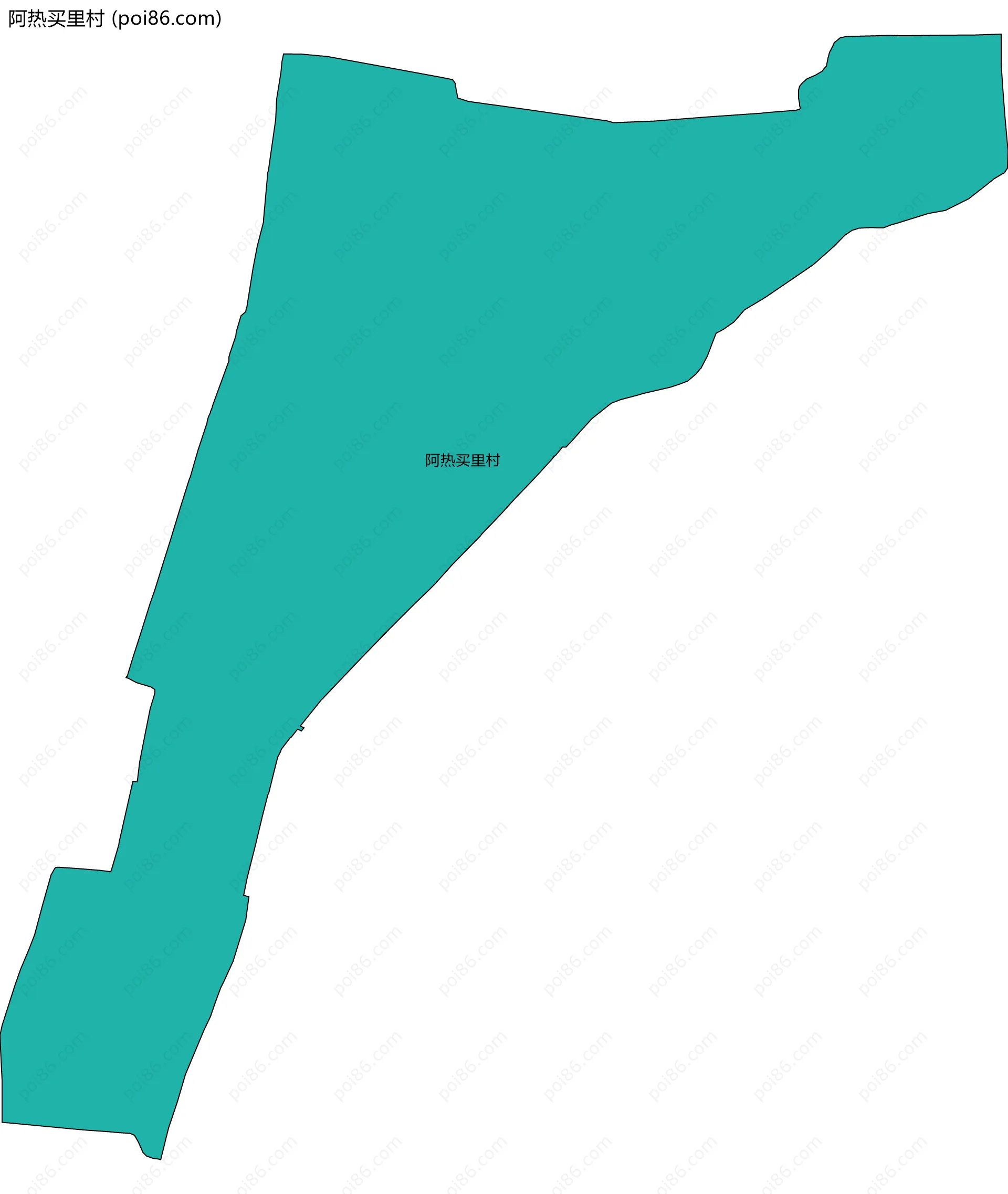 阿热买里村边界地图