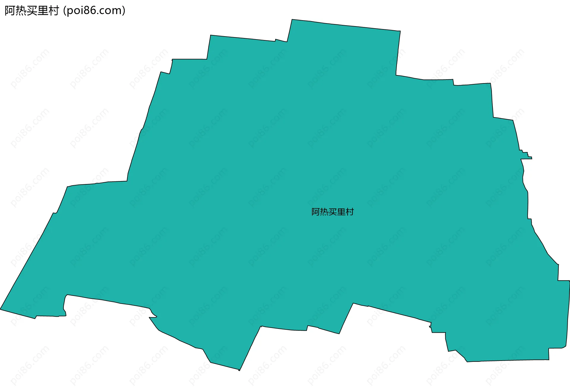 阿热买里村边界地图