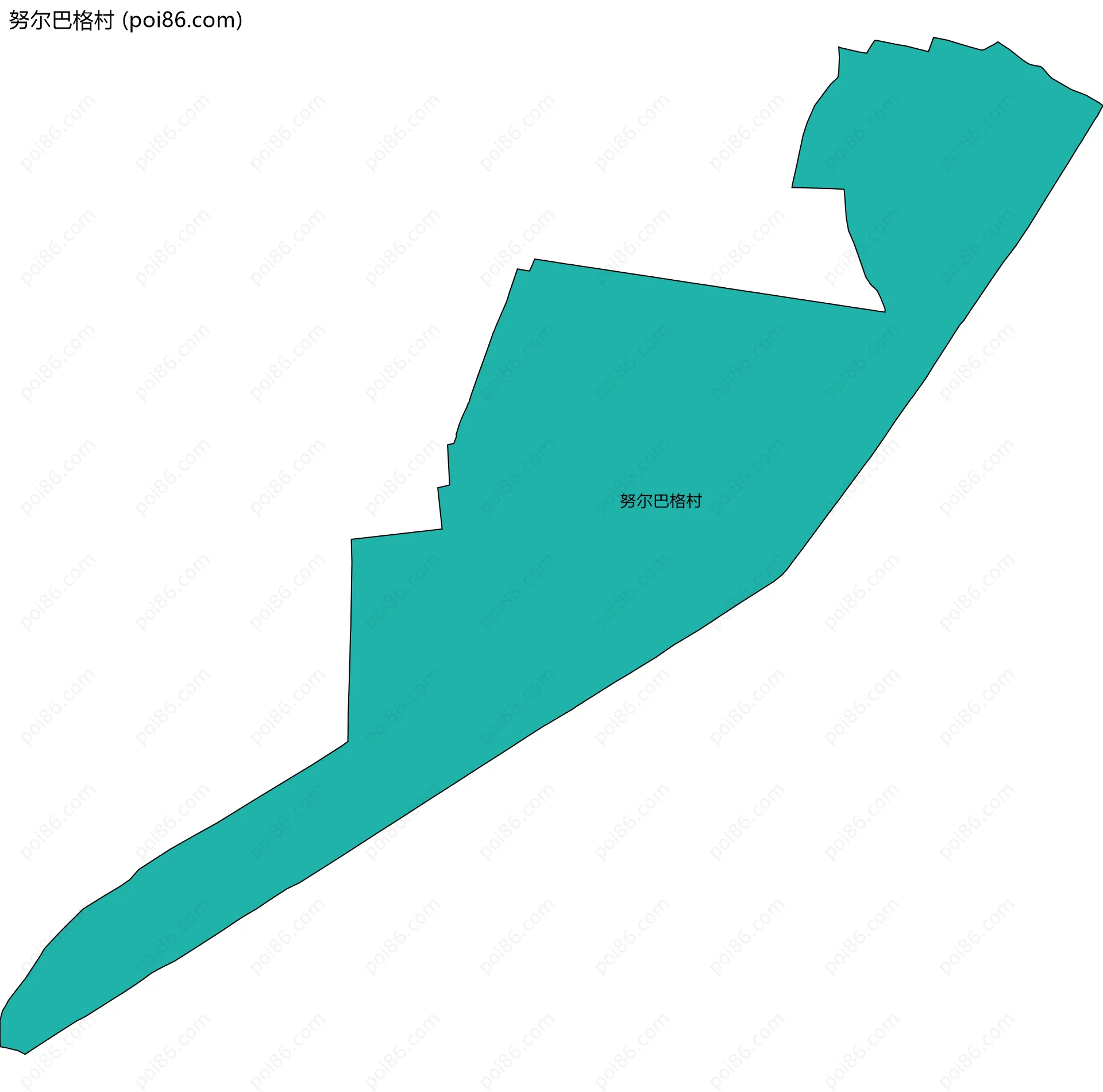 努尔巴格村边界地图