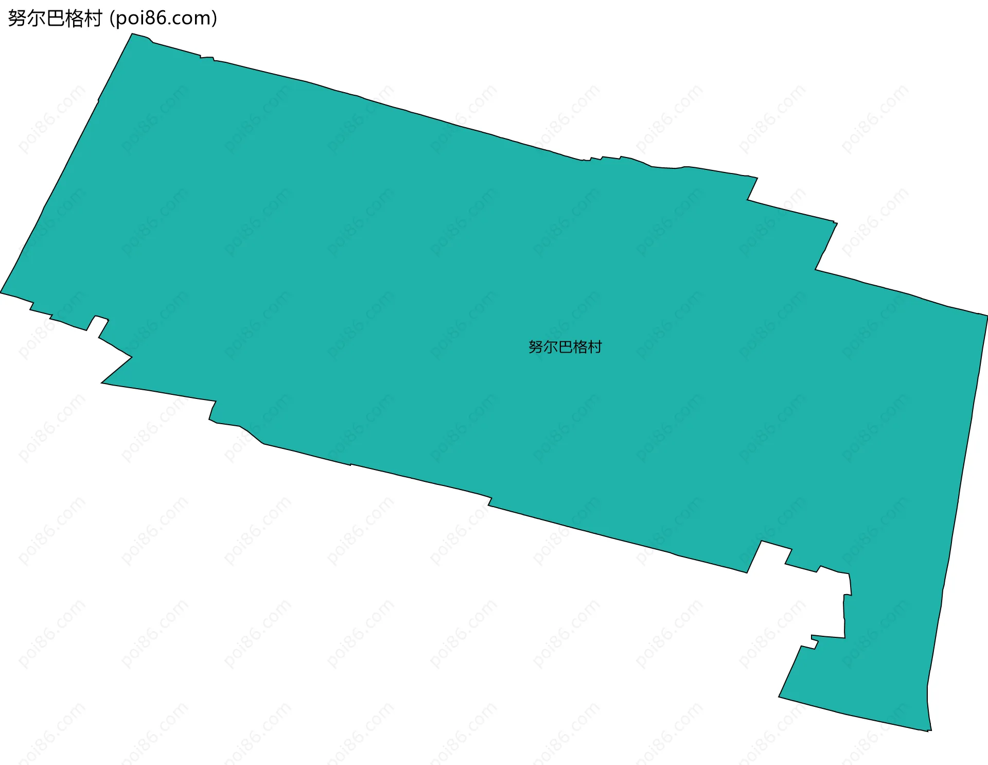 努尔巴格村边界地图
