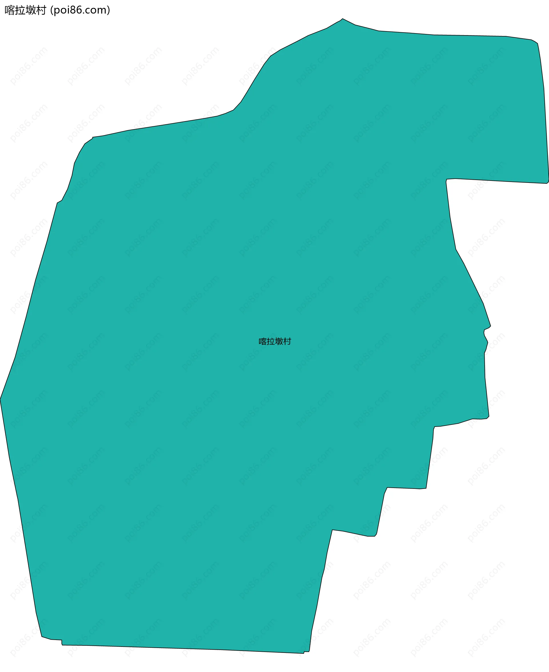 喀拉墩村边界地图