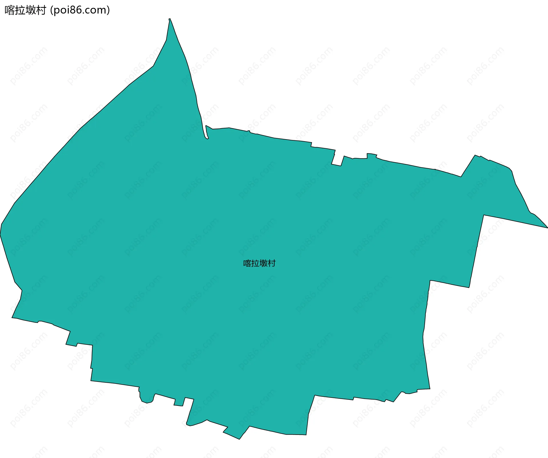 喀拉墩村边界地图
