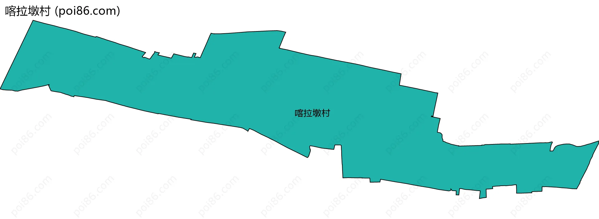 喀拉墩村边界地图