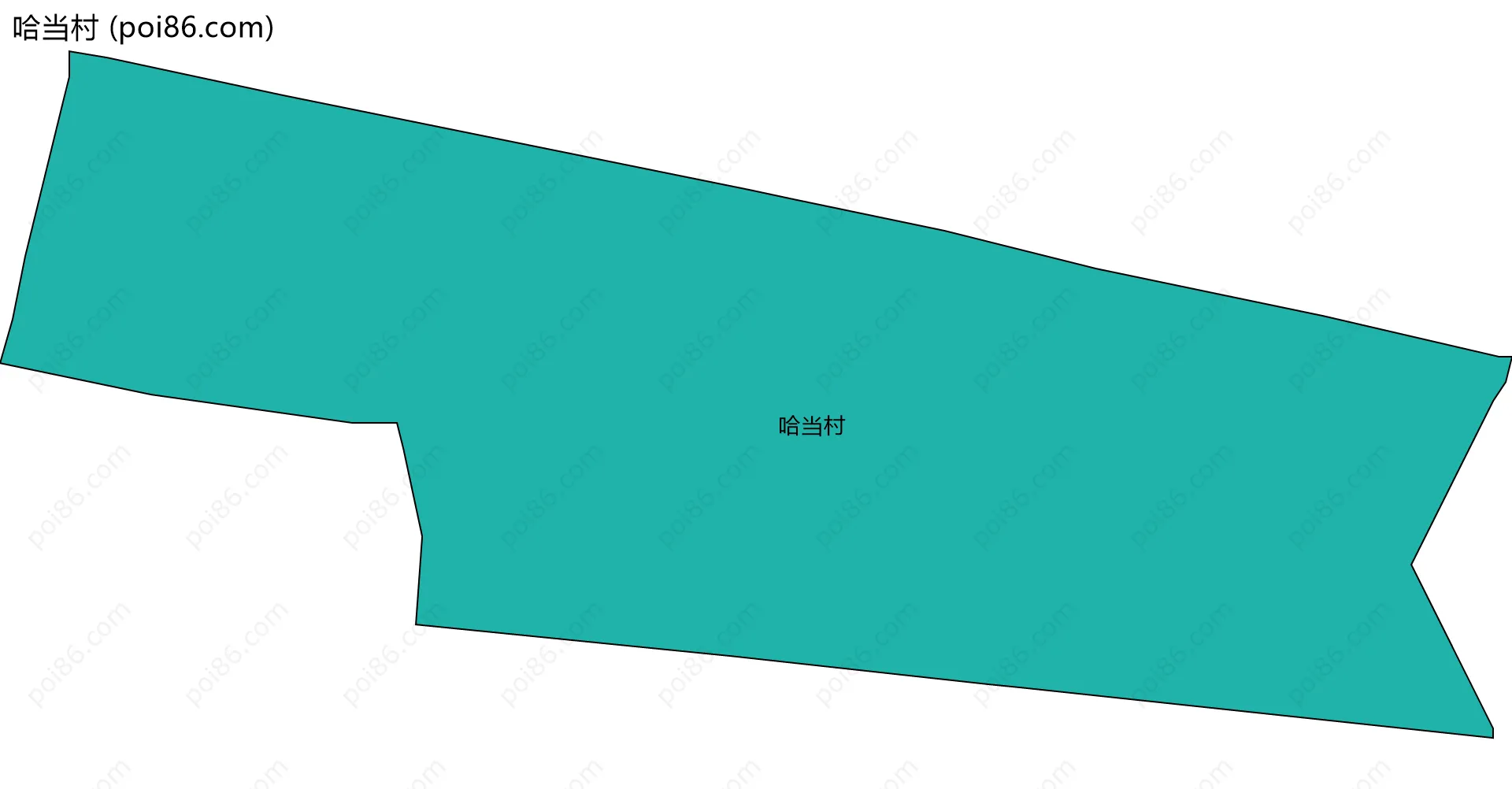 哈当村边界地图