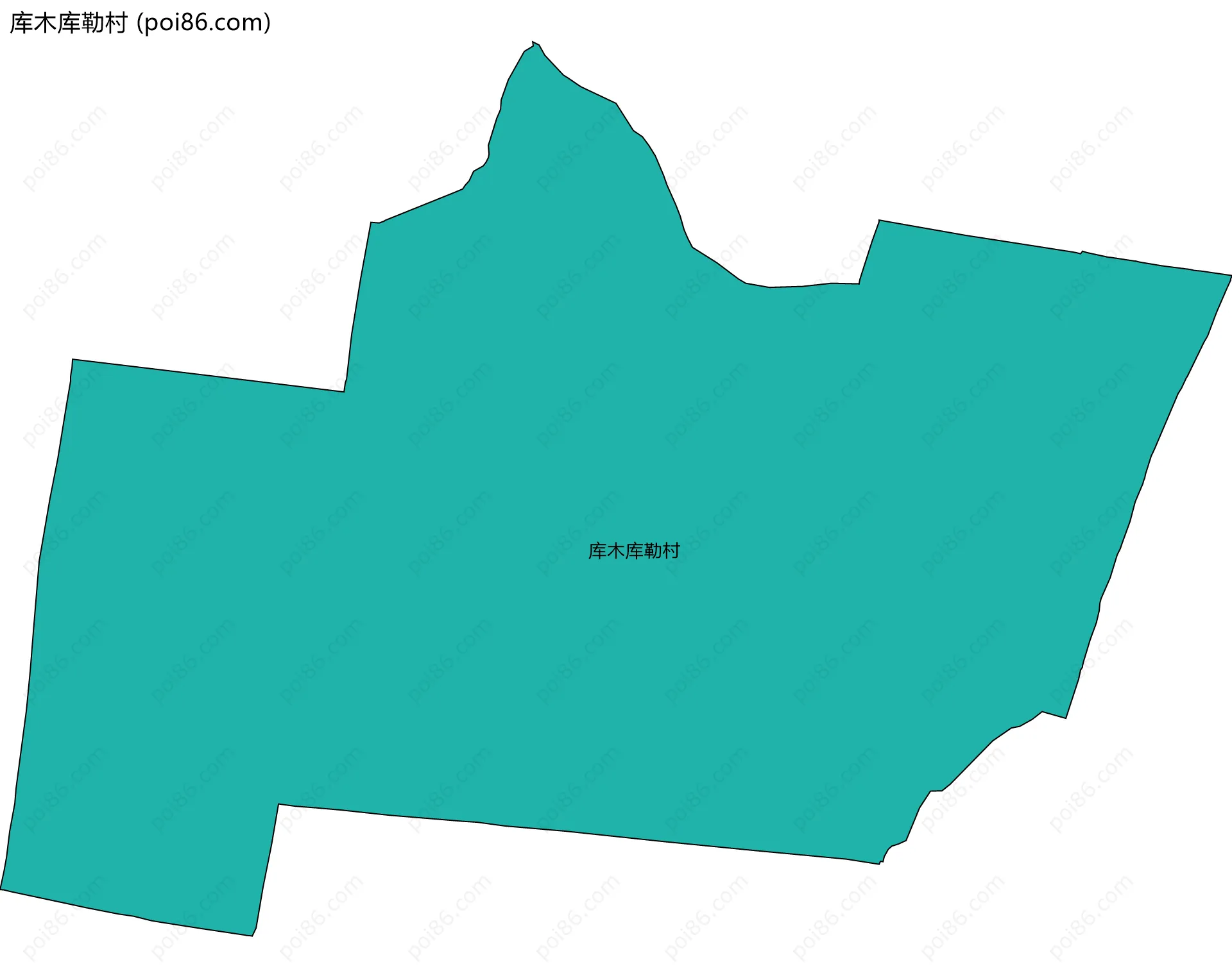 库木库勒村边界地图