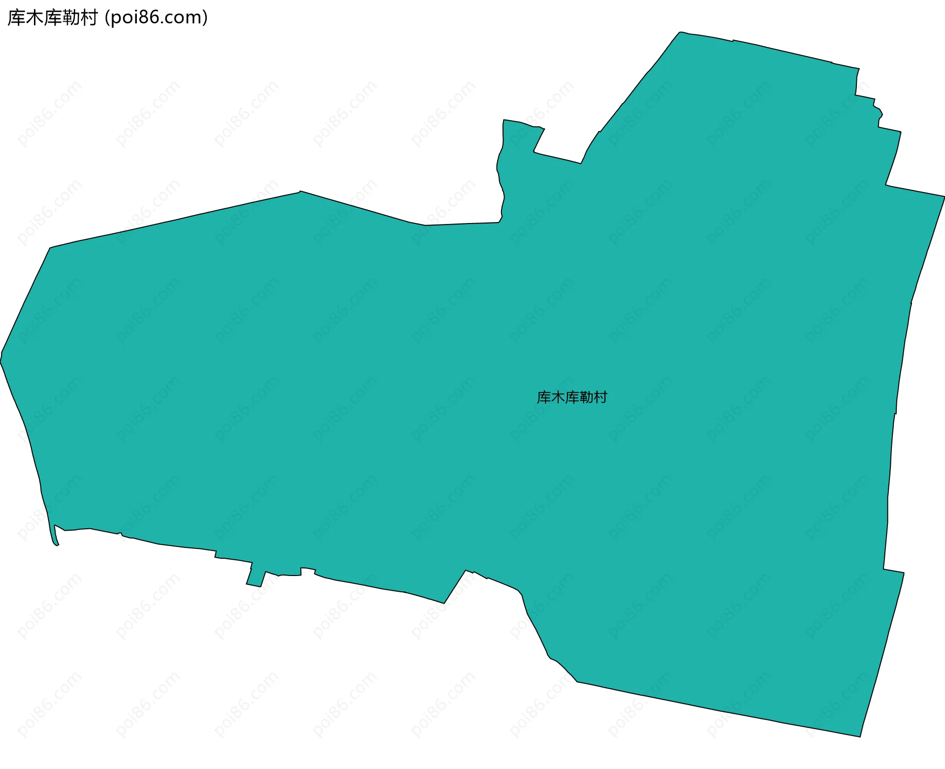 库木库勒村边界地图