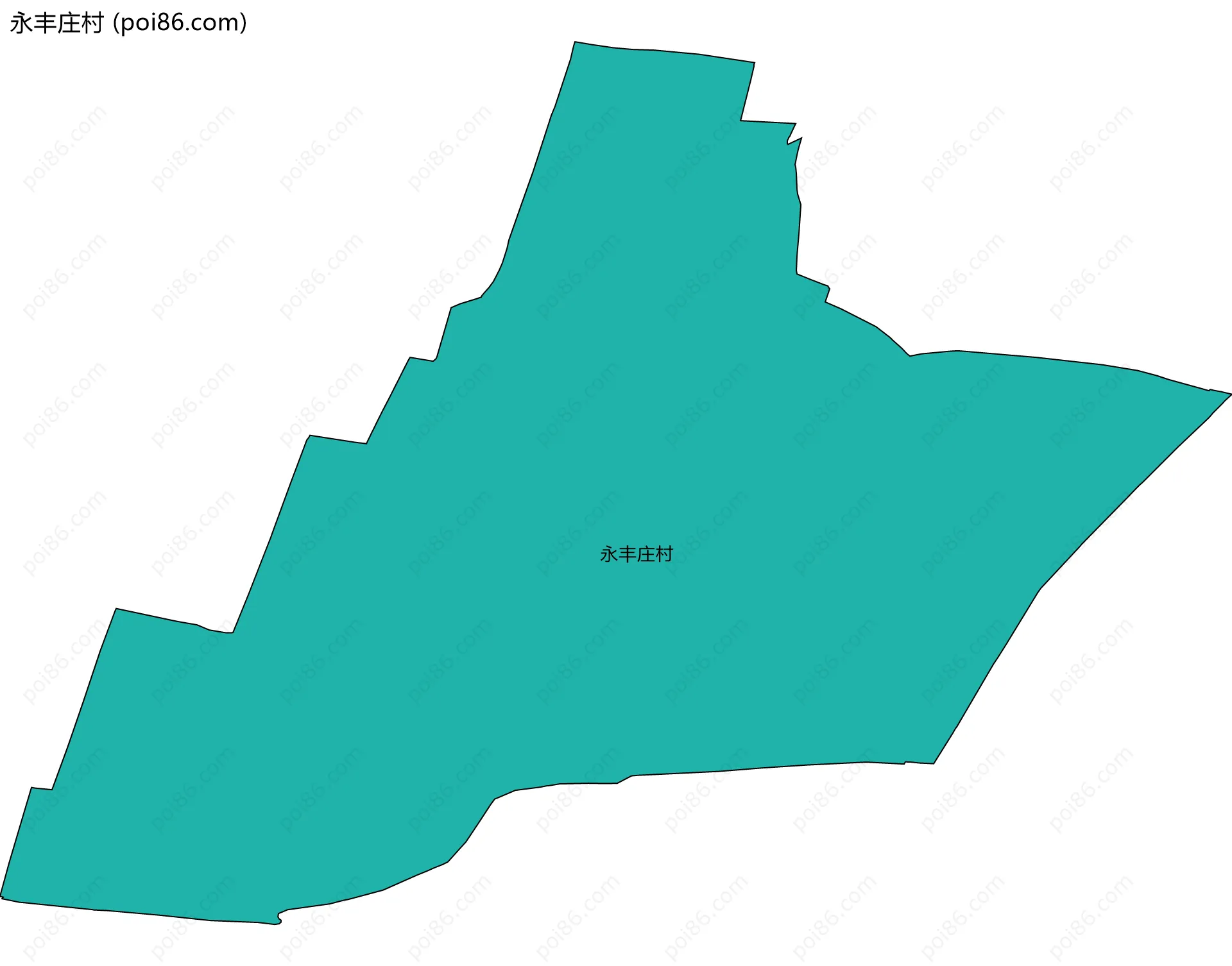 永丰庄村边界地图