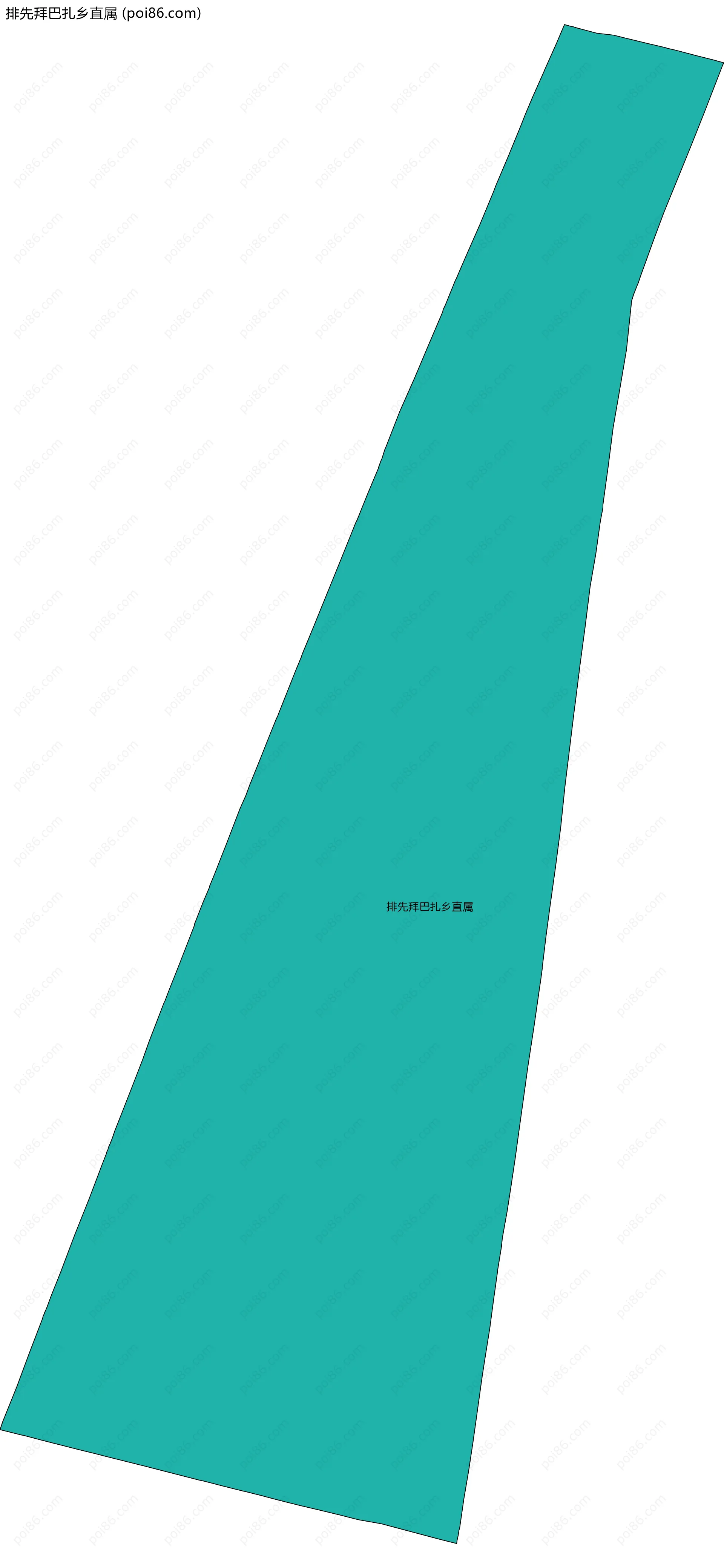 排先拜巴扎乡直属边界地图