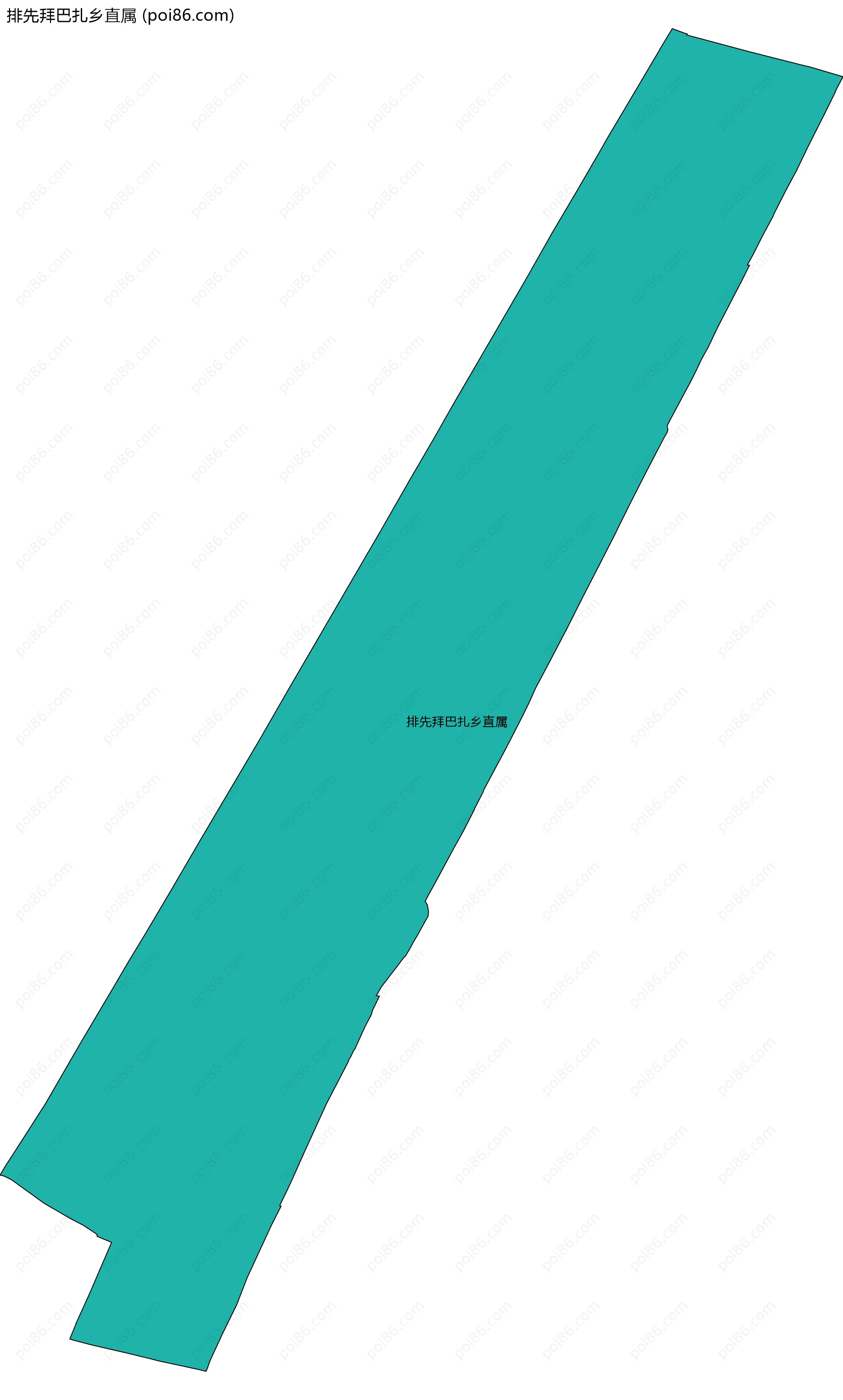 排先拜巴扎乡直属边界地图