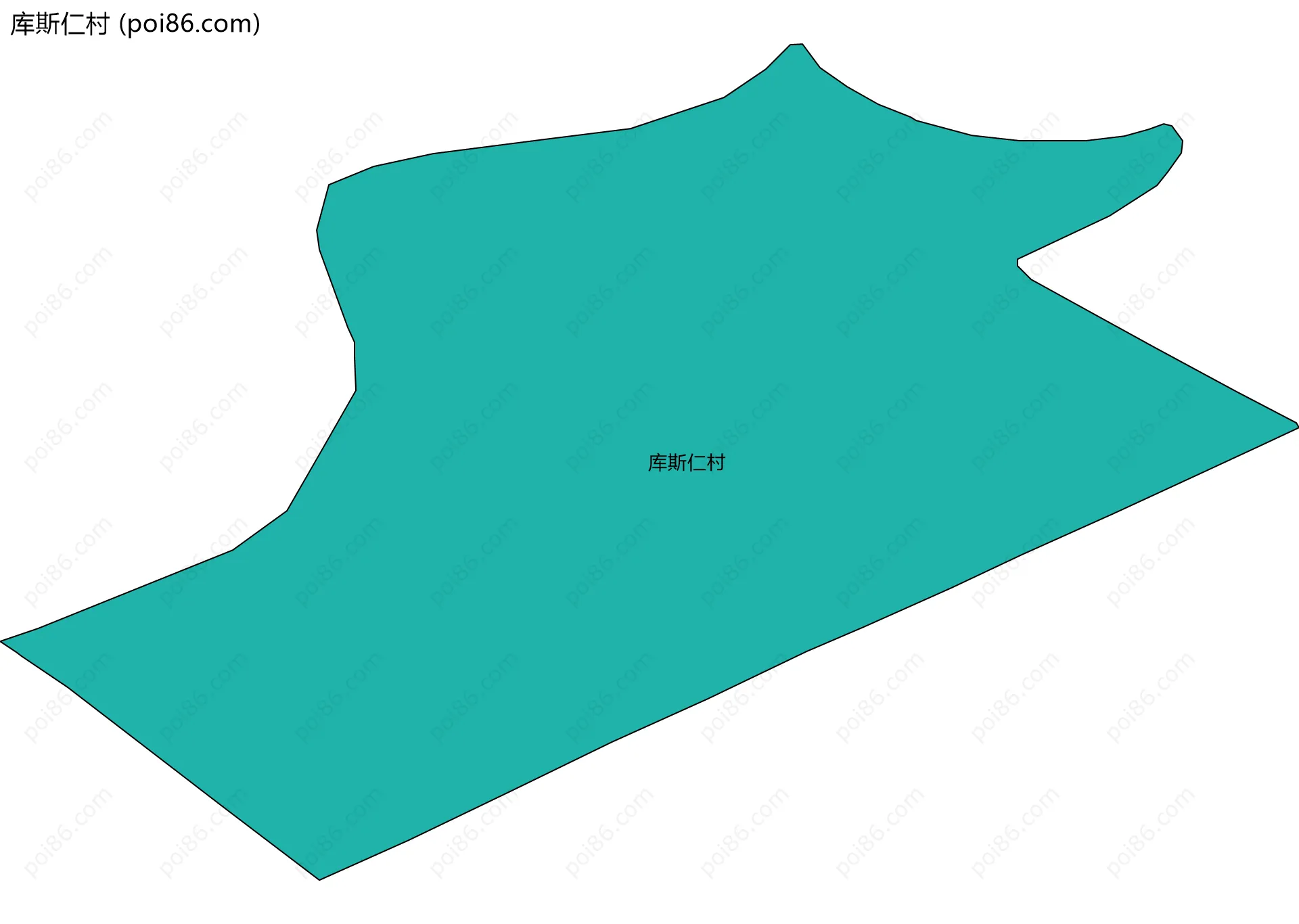 库斯仁村边界地图