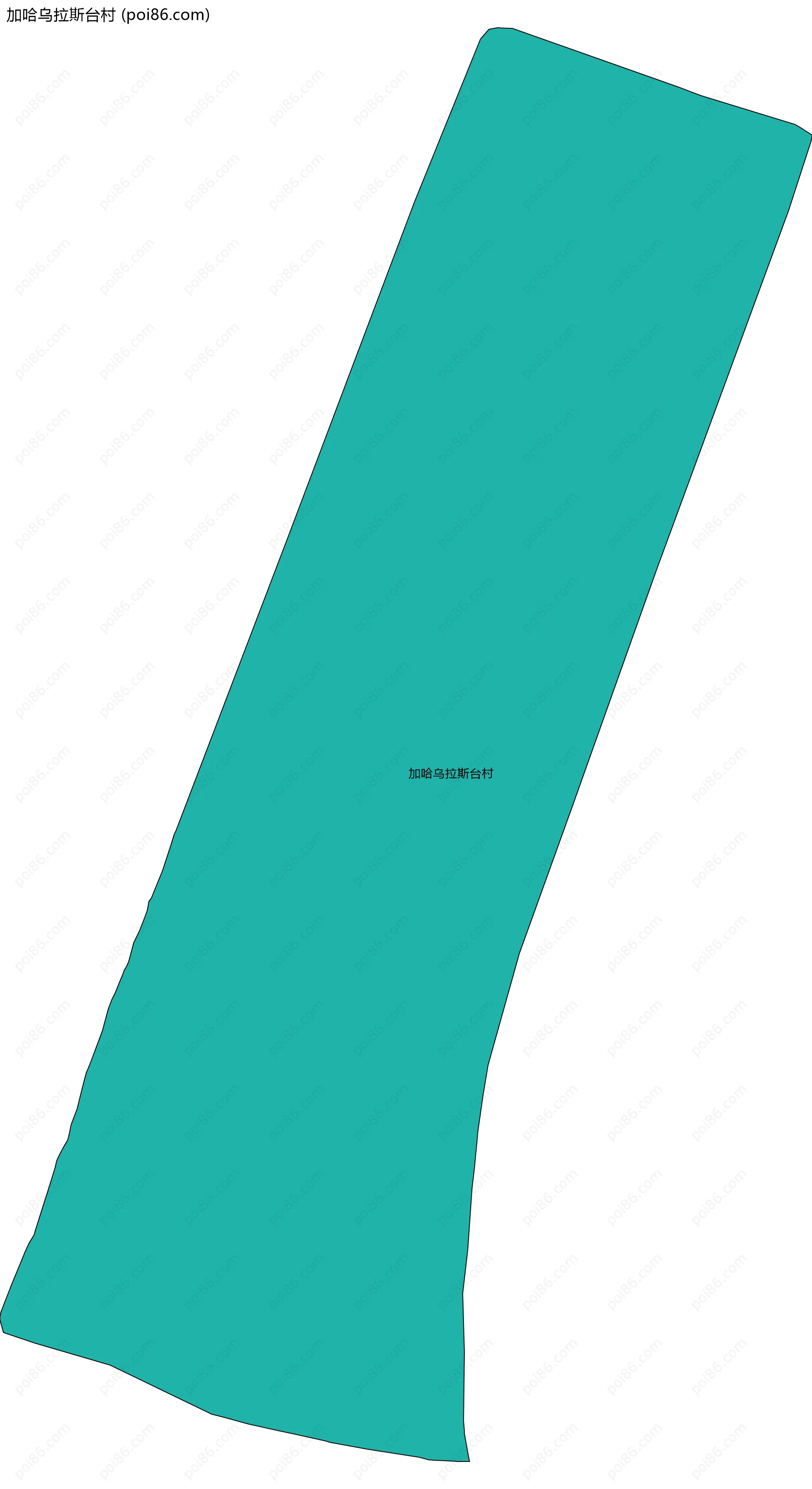 加哈乌拉斯台村边界地图