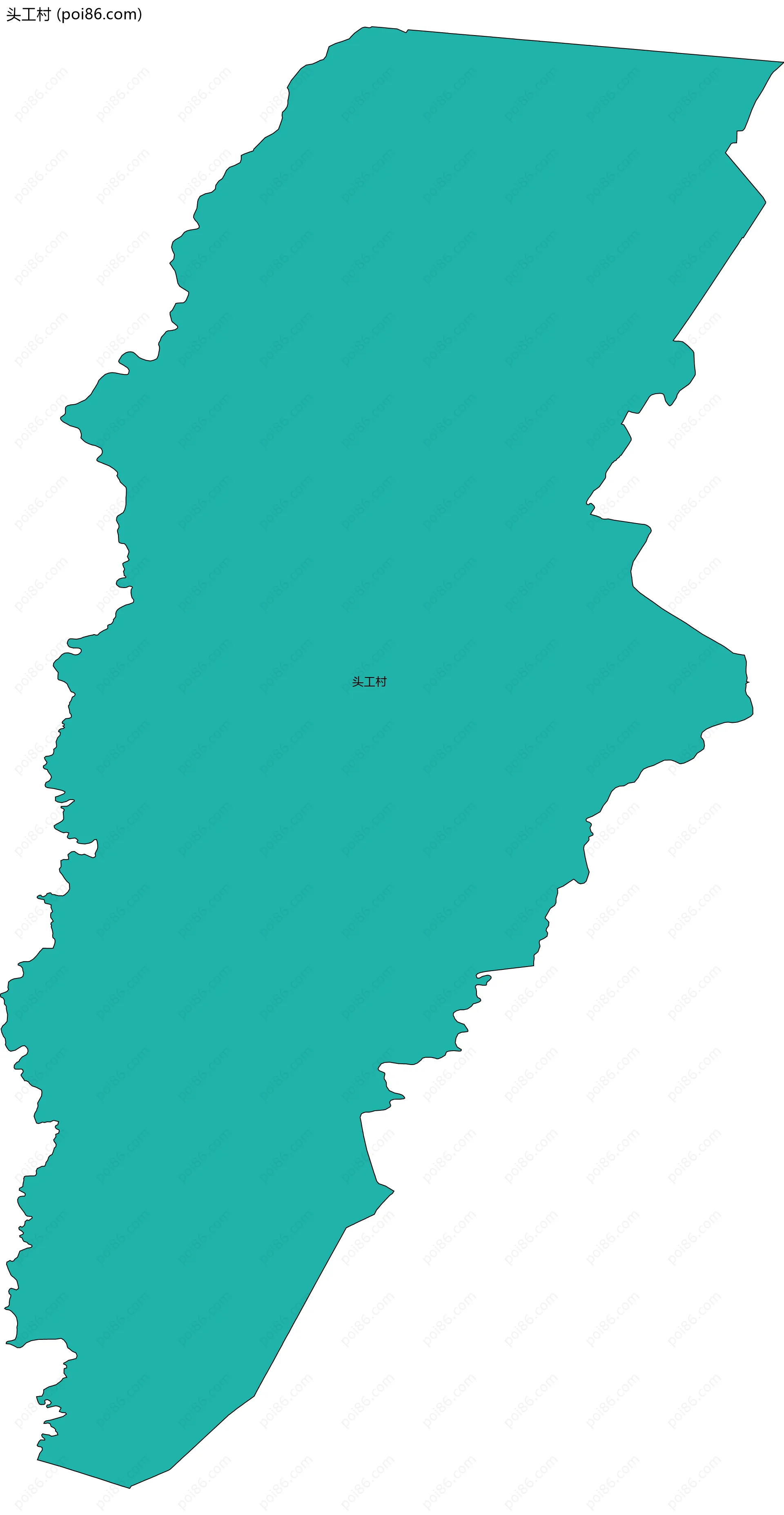头工村边界地图