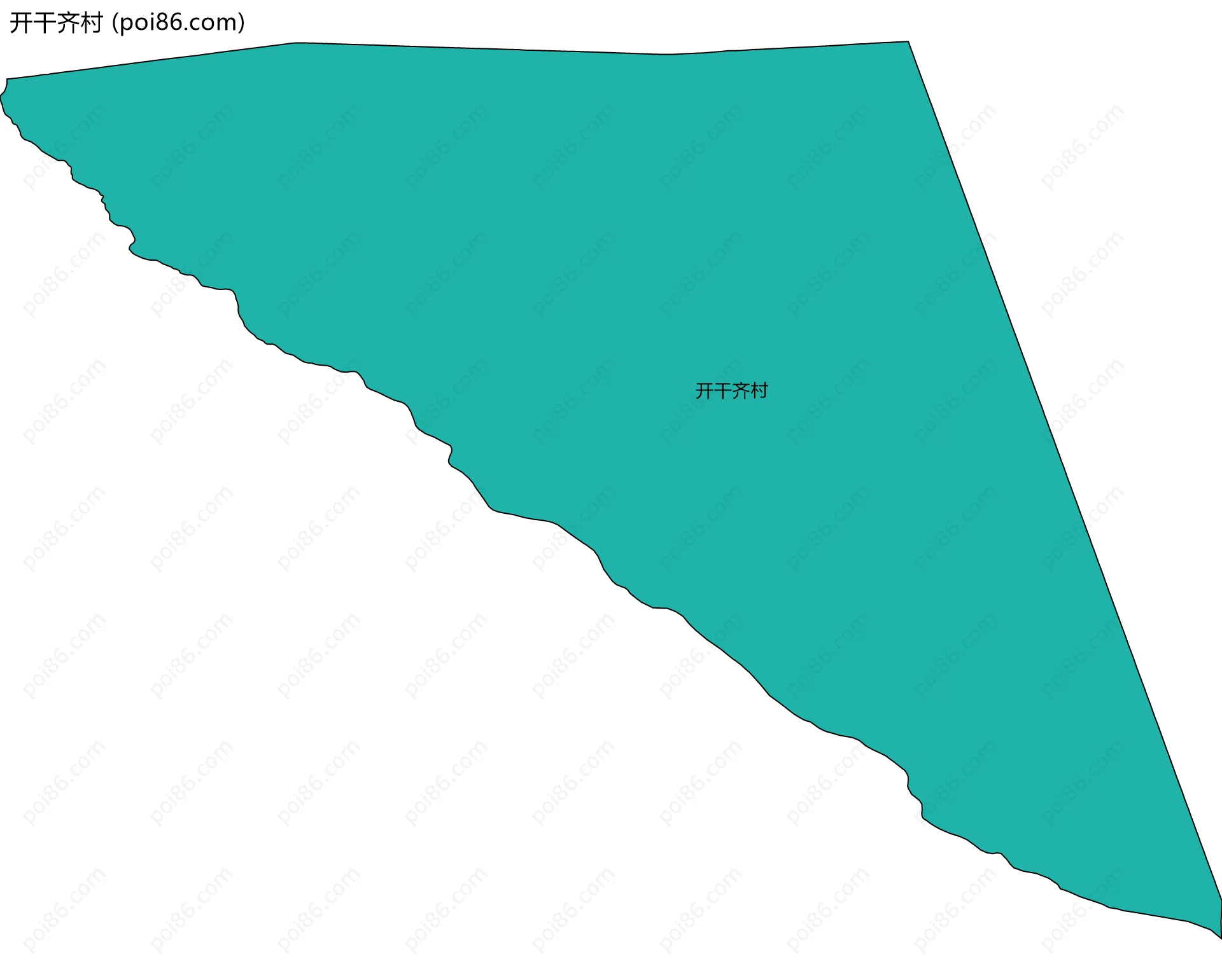 开干齐村边界地图