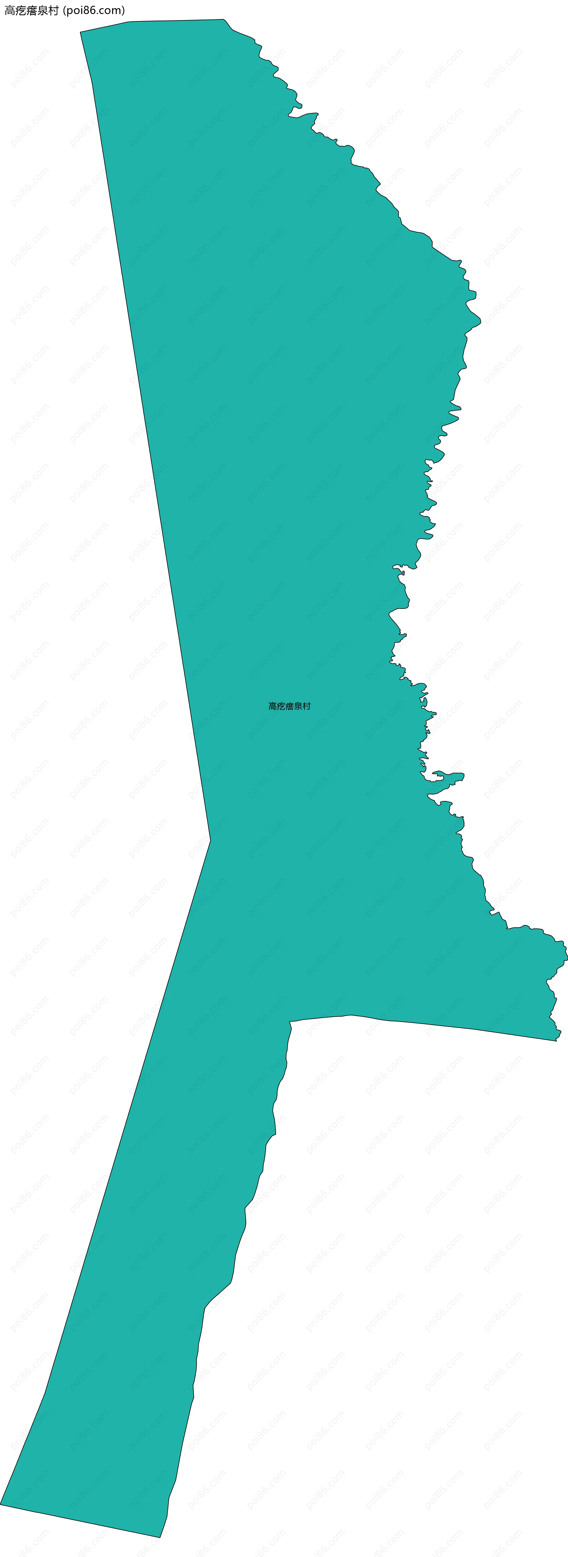 高疙瘩泉村边界地图