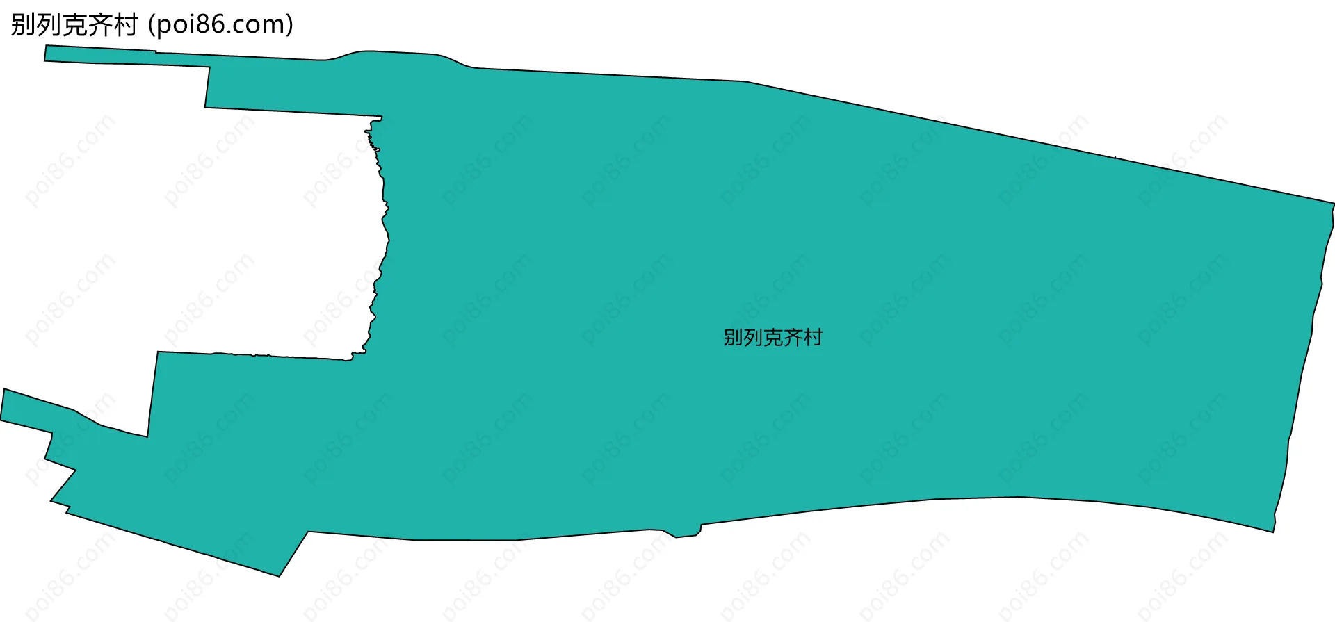 别列克齐村边界地图