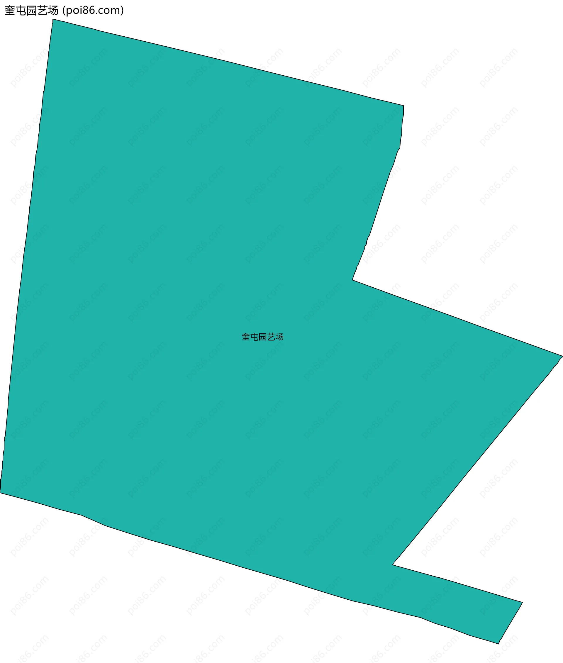 奎屯园艺场边界地图