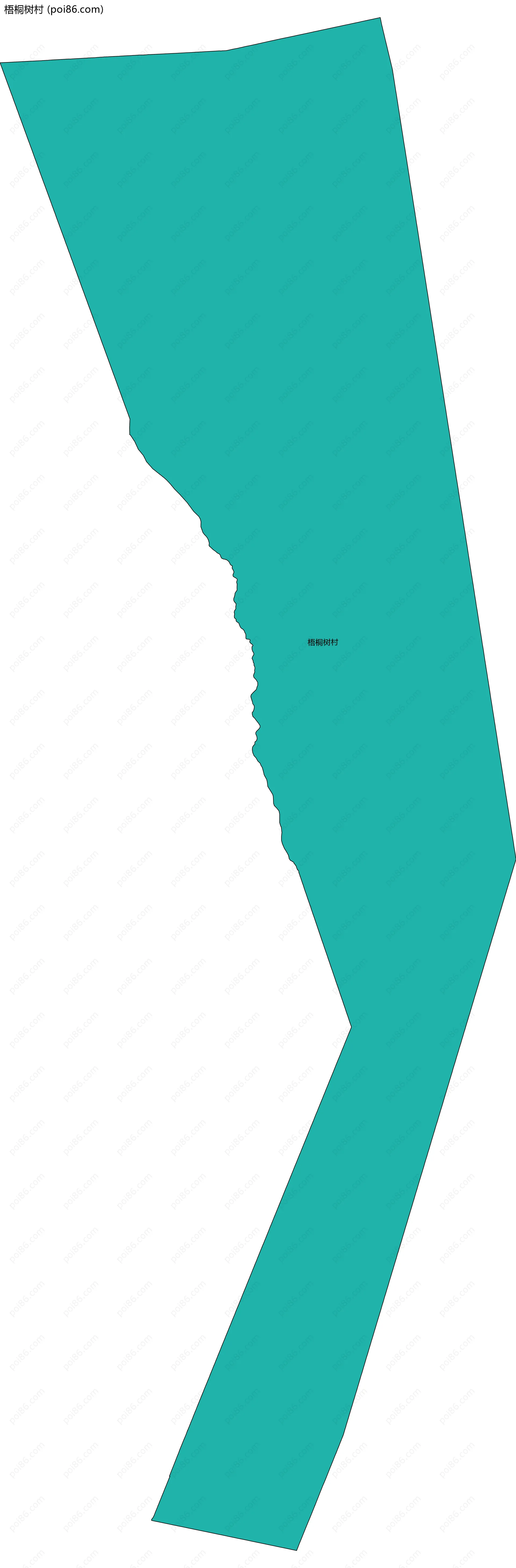 梧桐树村边界地图