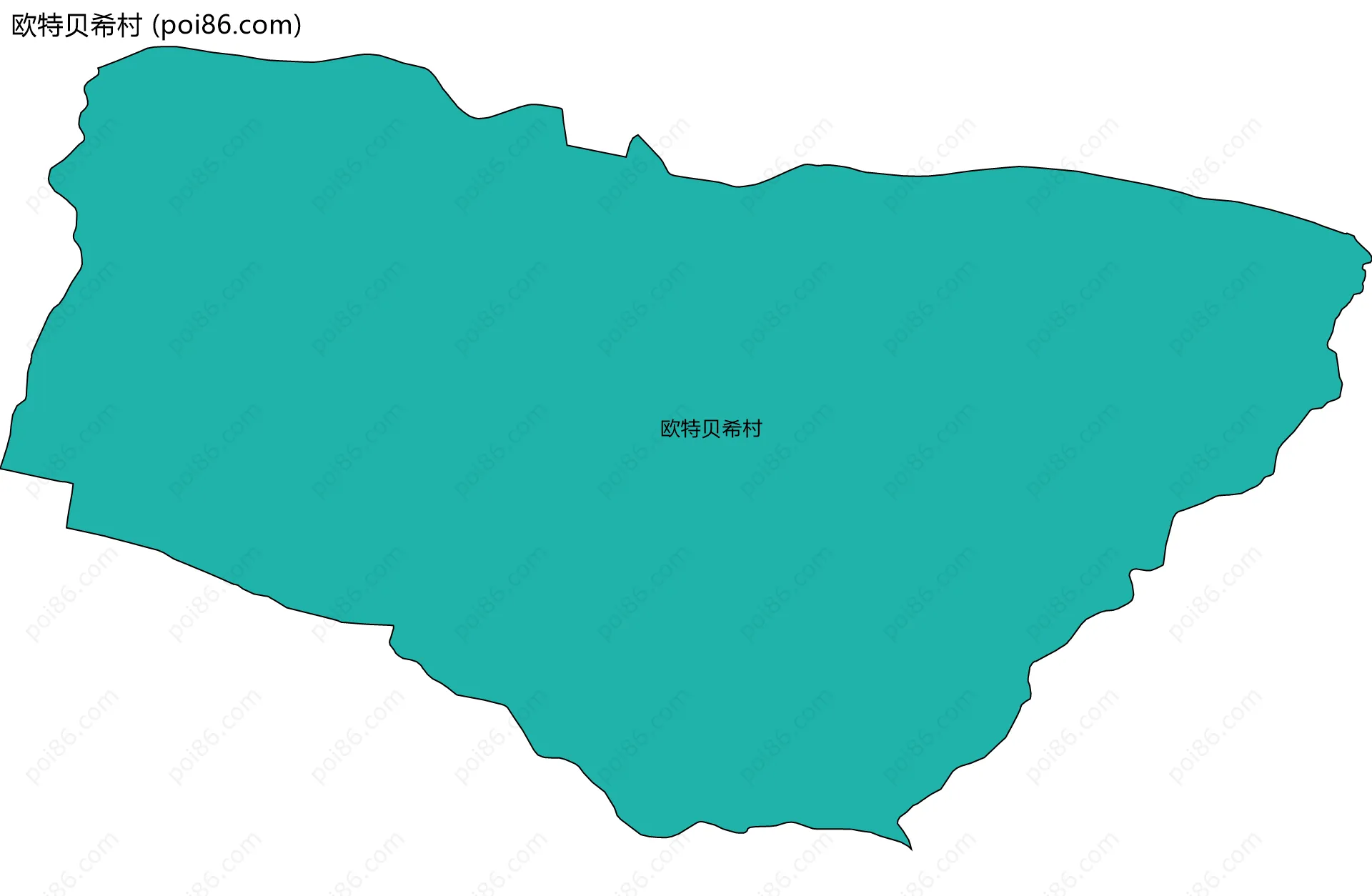 欧特贝希村边界地图