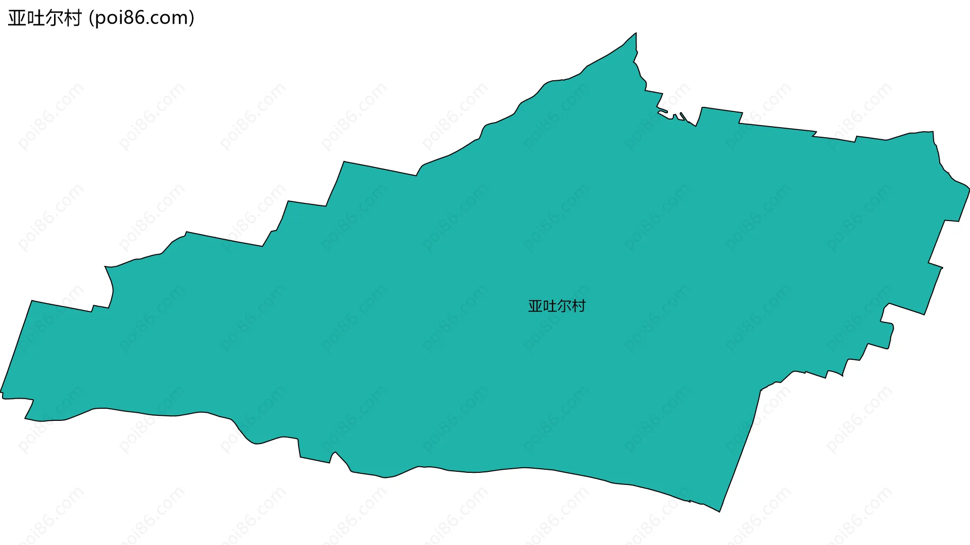 亚吐尔村边界地图