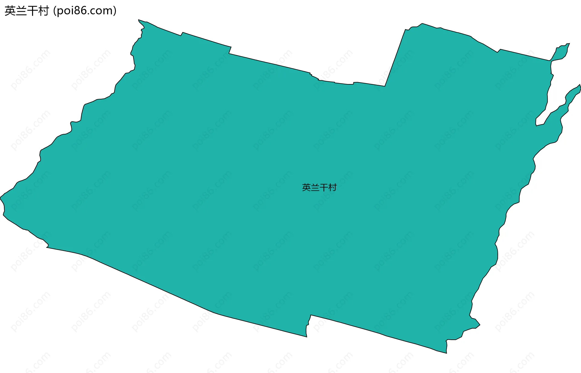 英兰干村边界地图