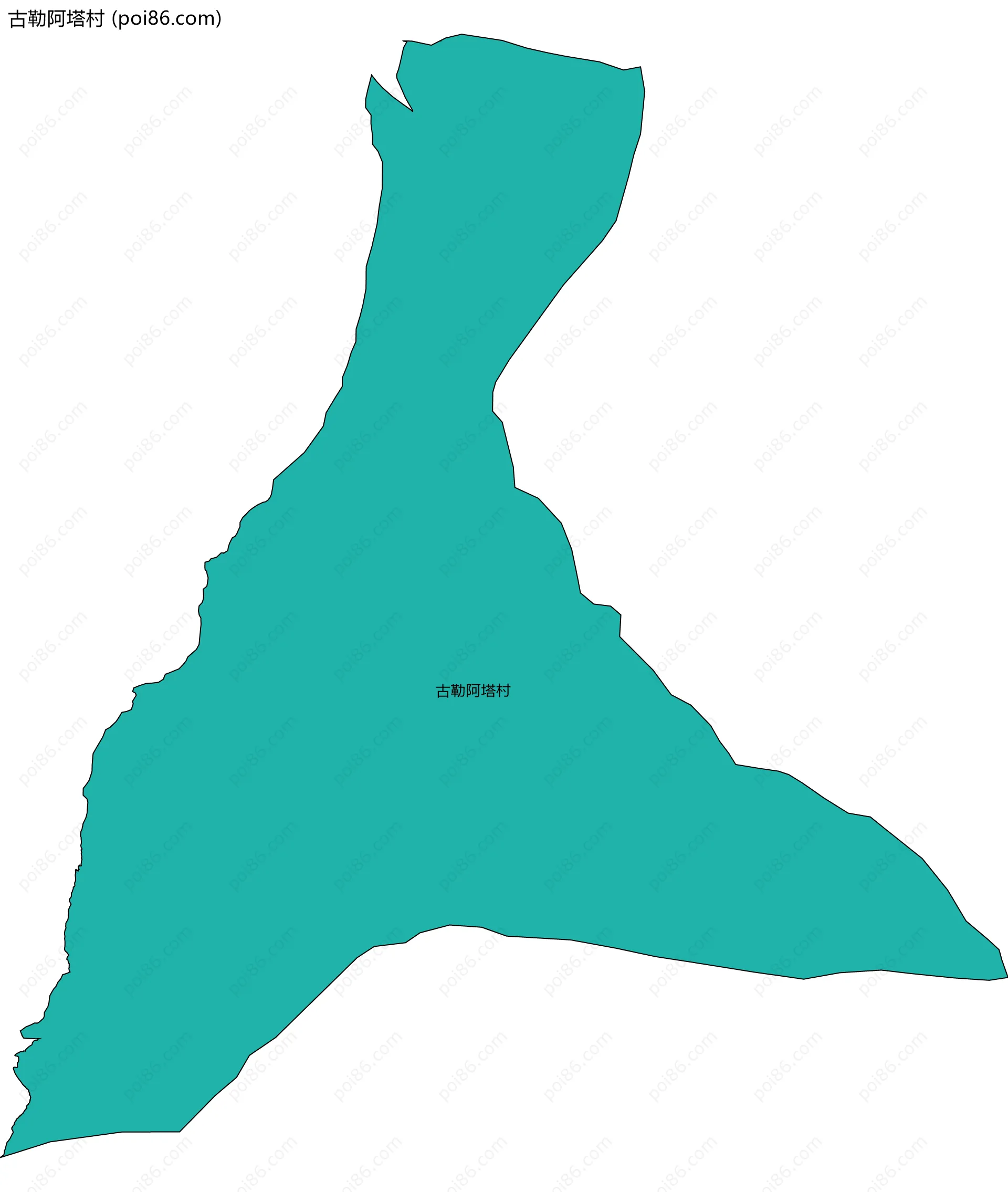 古勒阿塔村边界地图