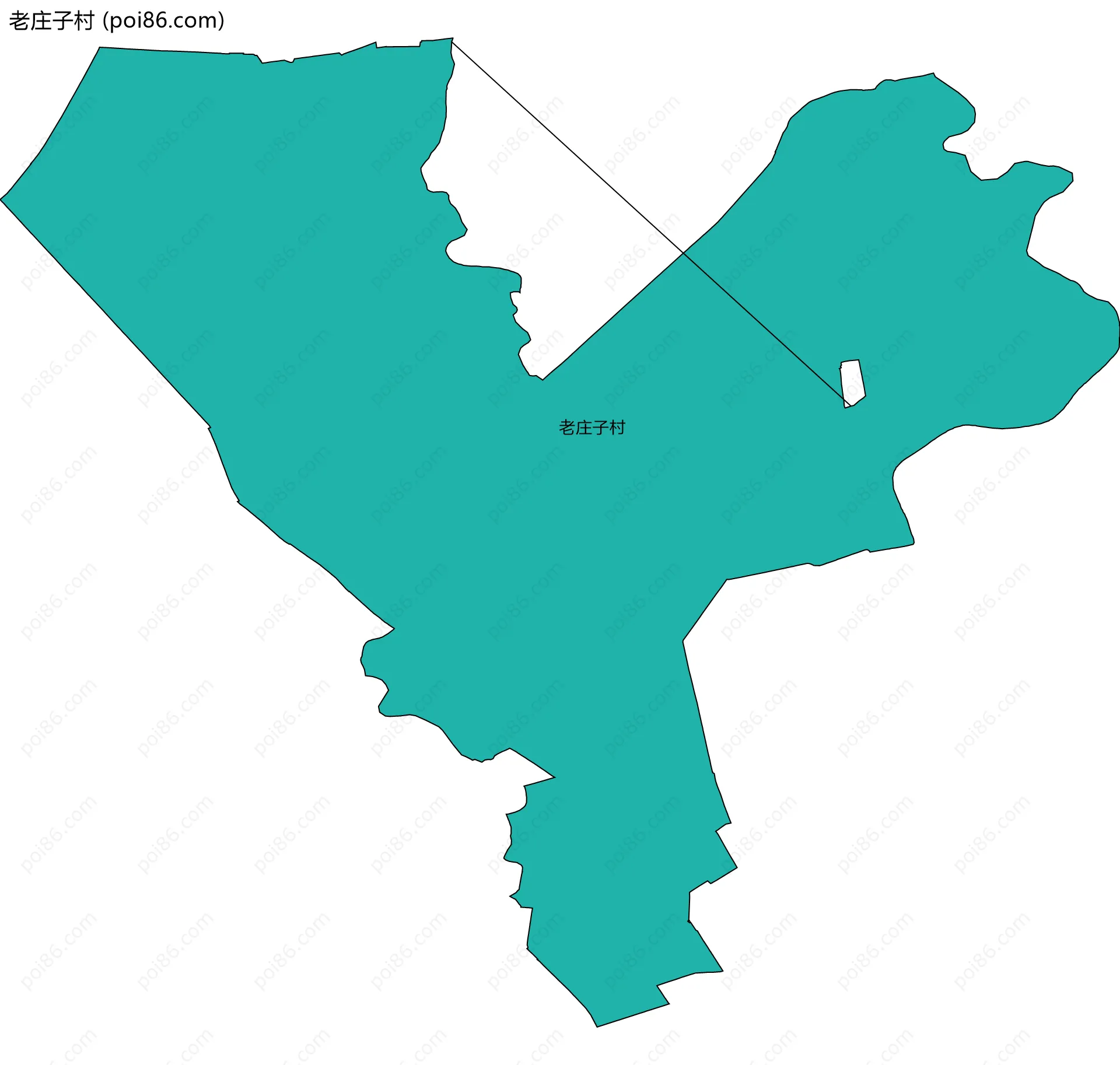 老庄子村边界地图