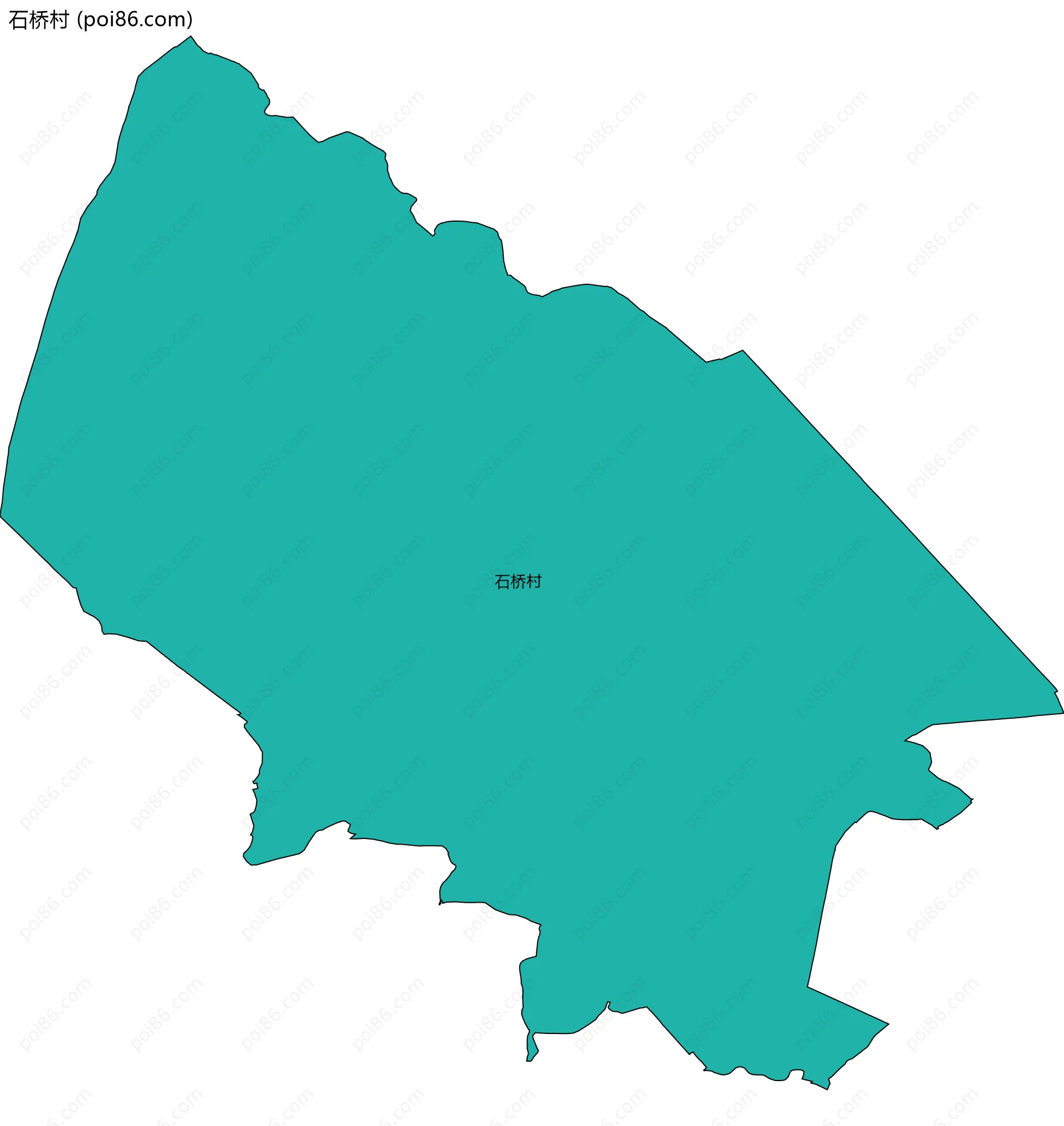 石桥村边界地图