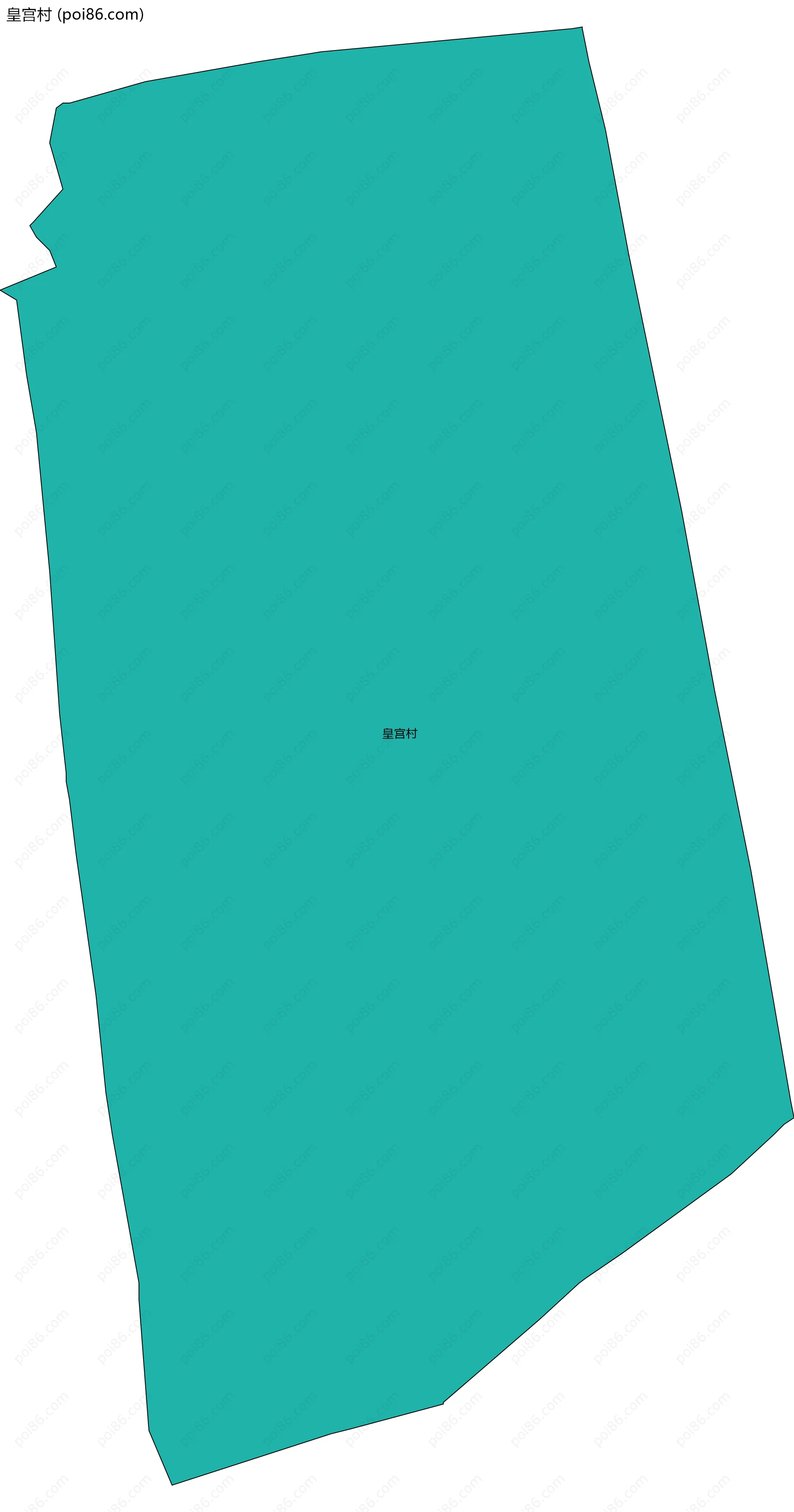 皇宫村边界地图