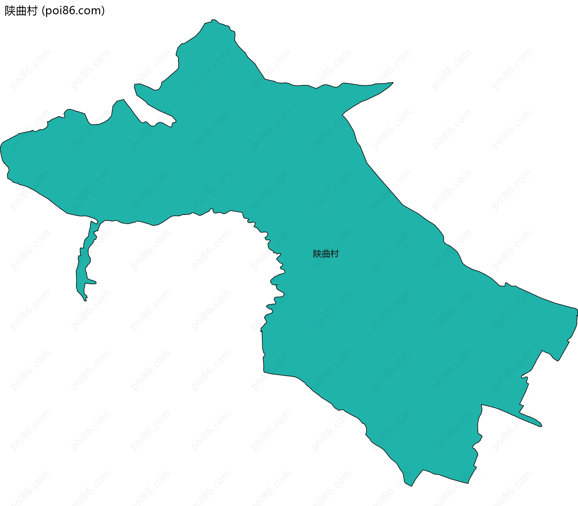 陕曲村边界地图