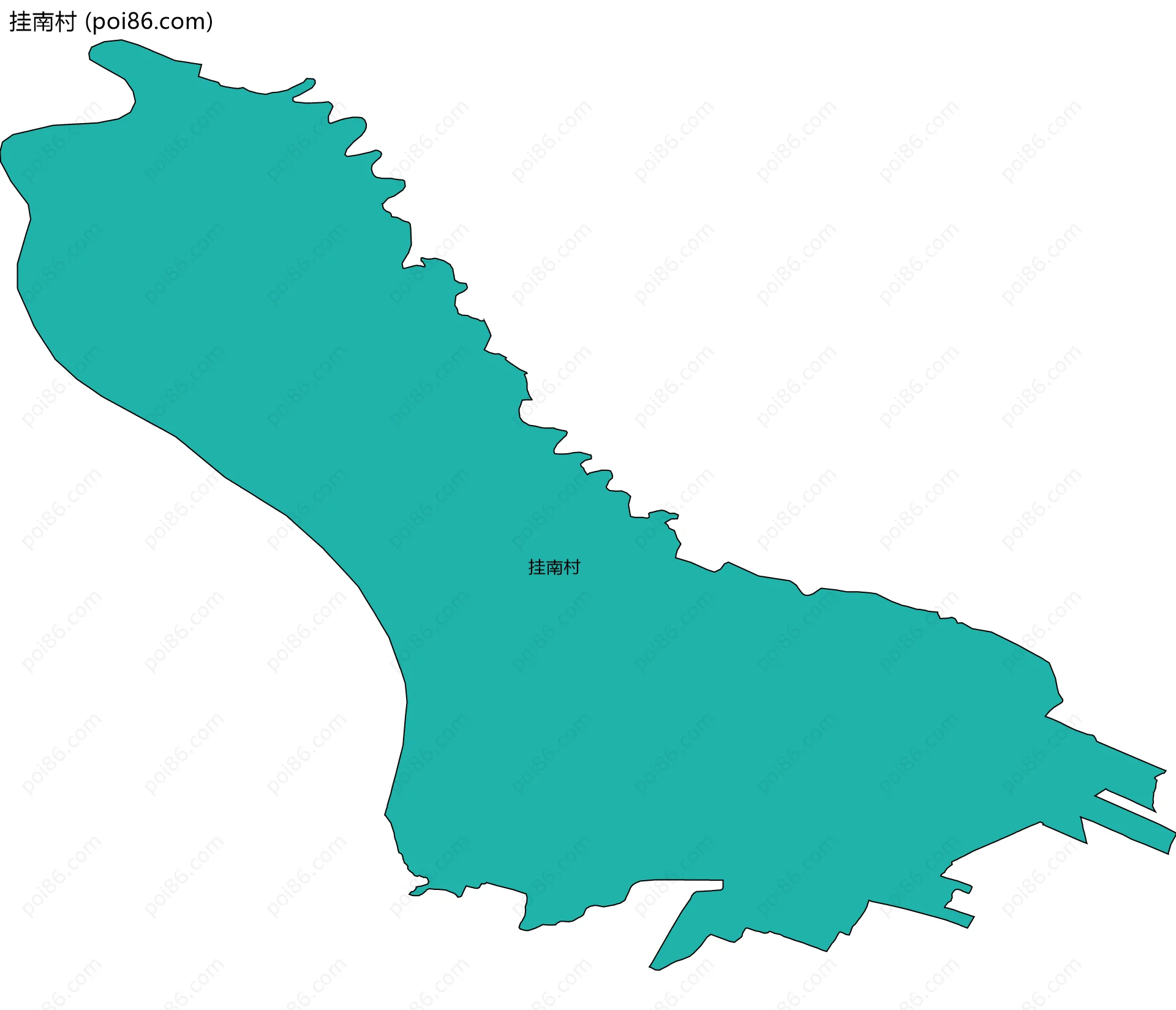 挂南村边界地图