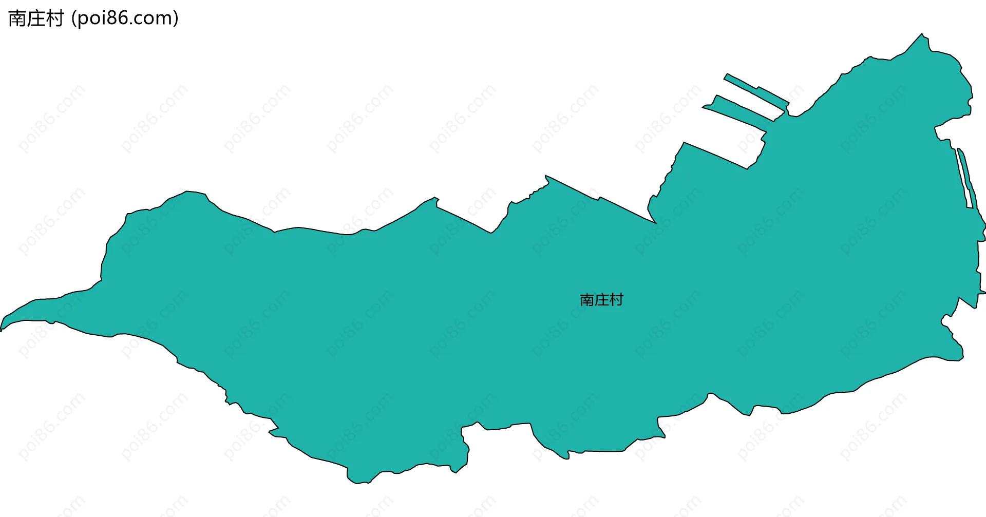 南庄村边界地图