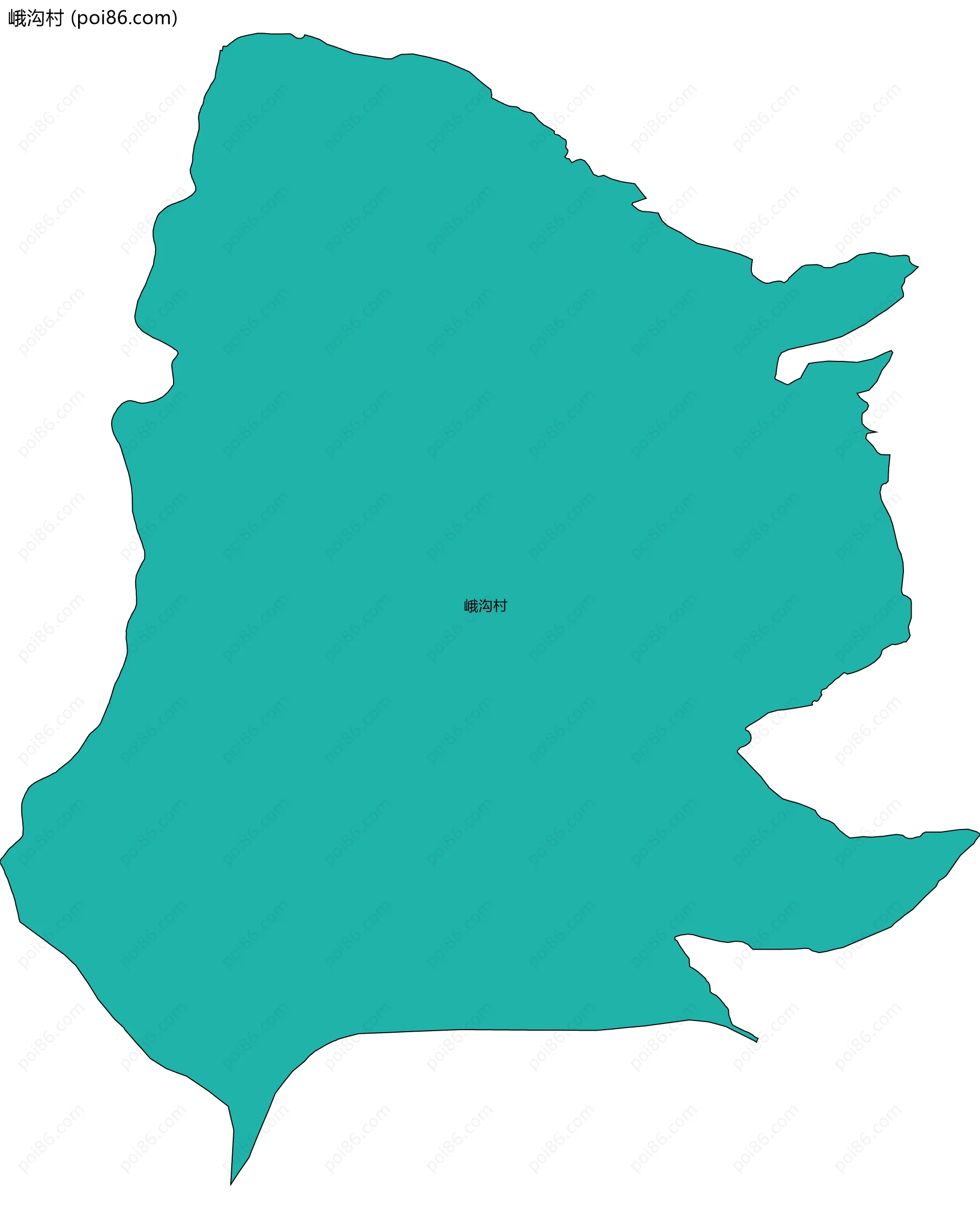 峨沟村边界地图