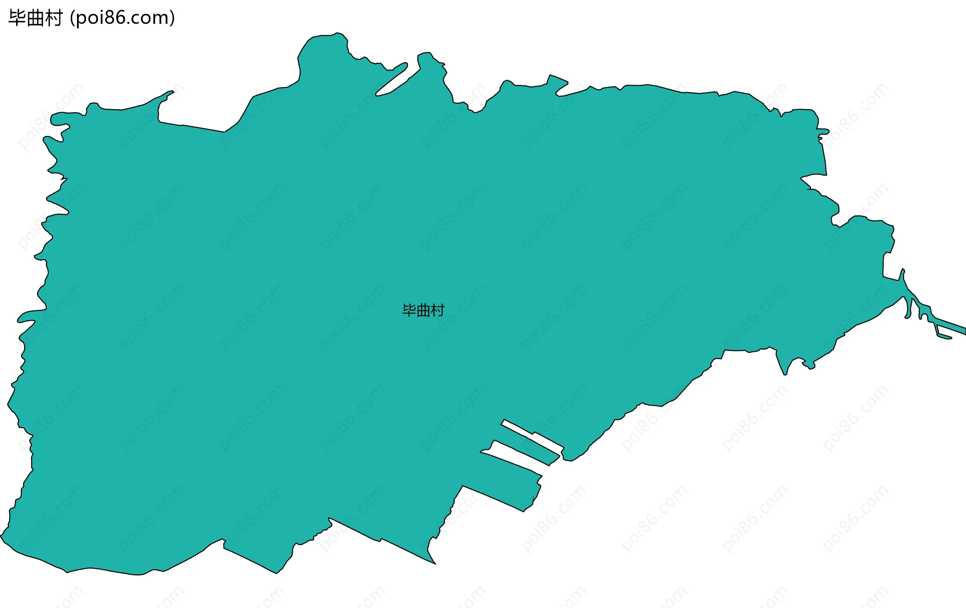 毕曲村边界地图