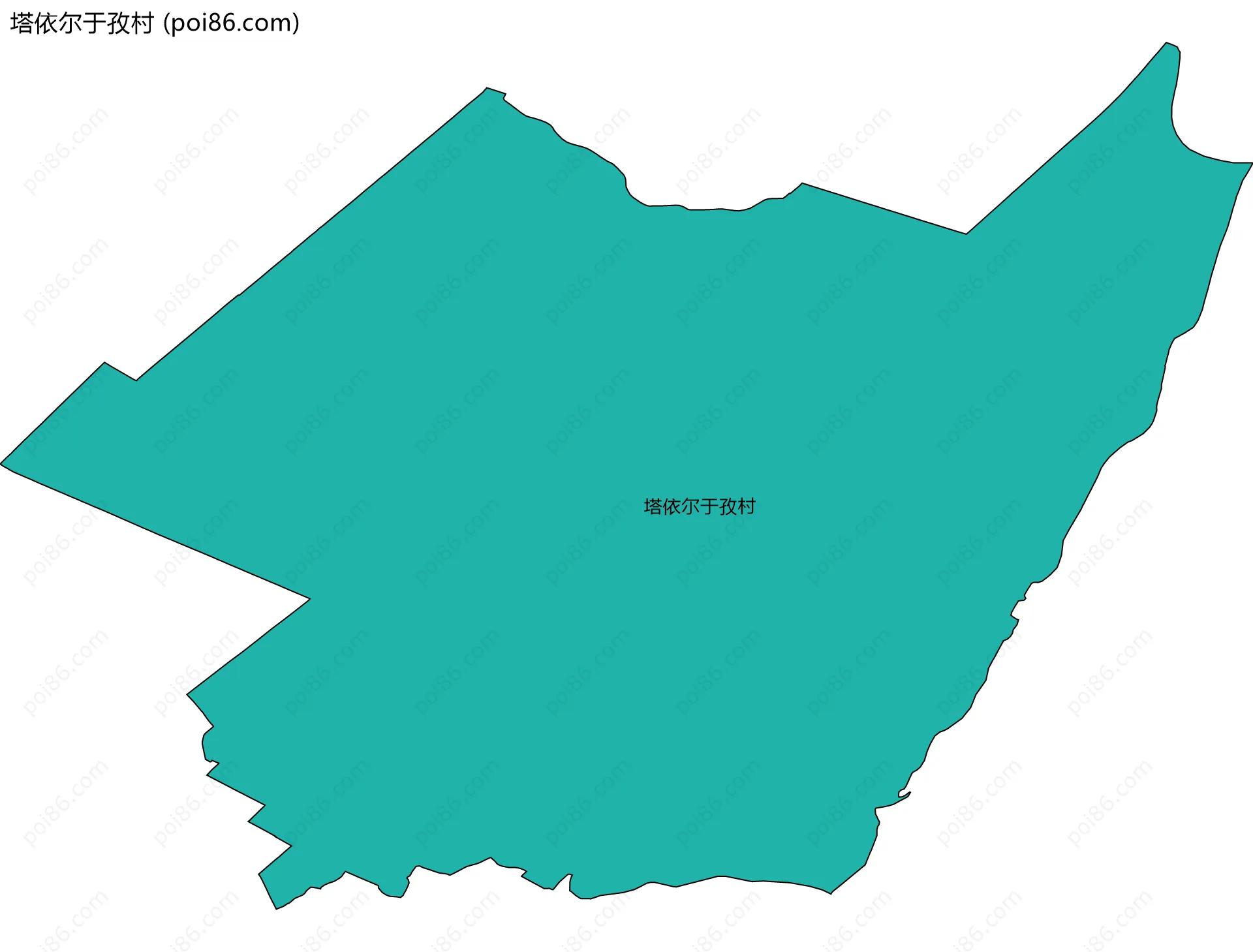 塔依尔于孜村边界地图