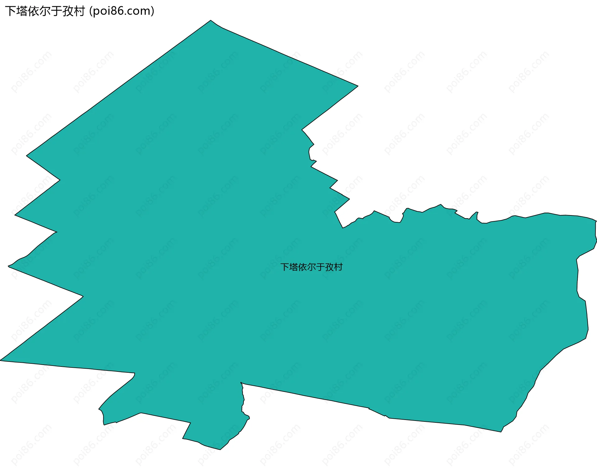 下塔依尔于孜村边界地图