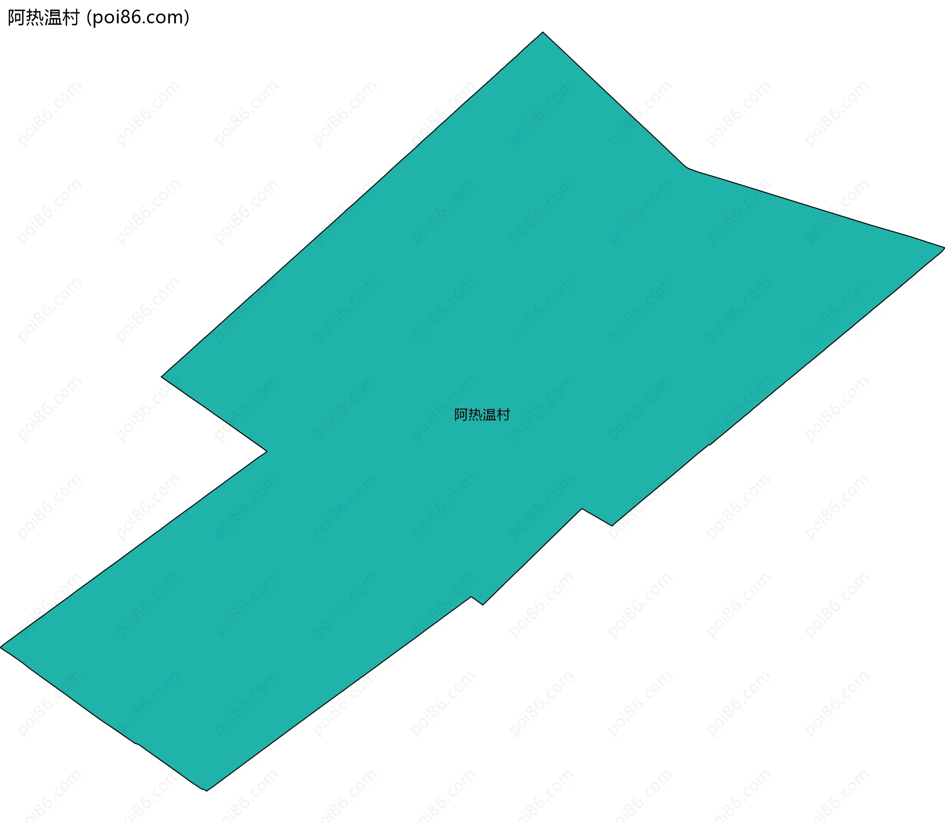 阿热温村边界地图