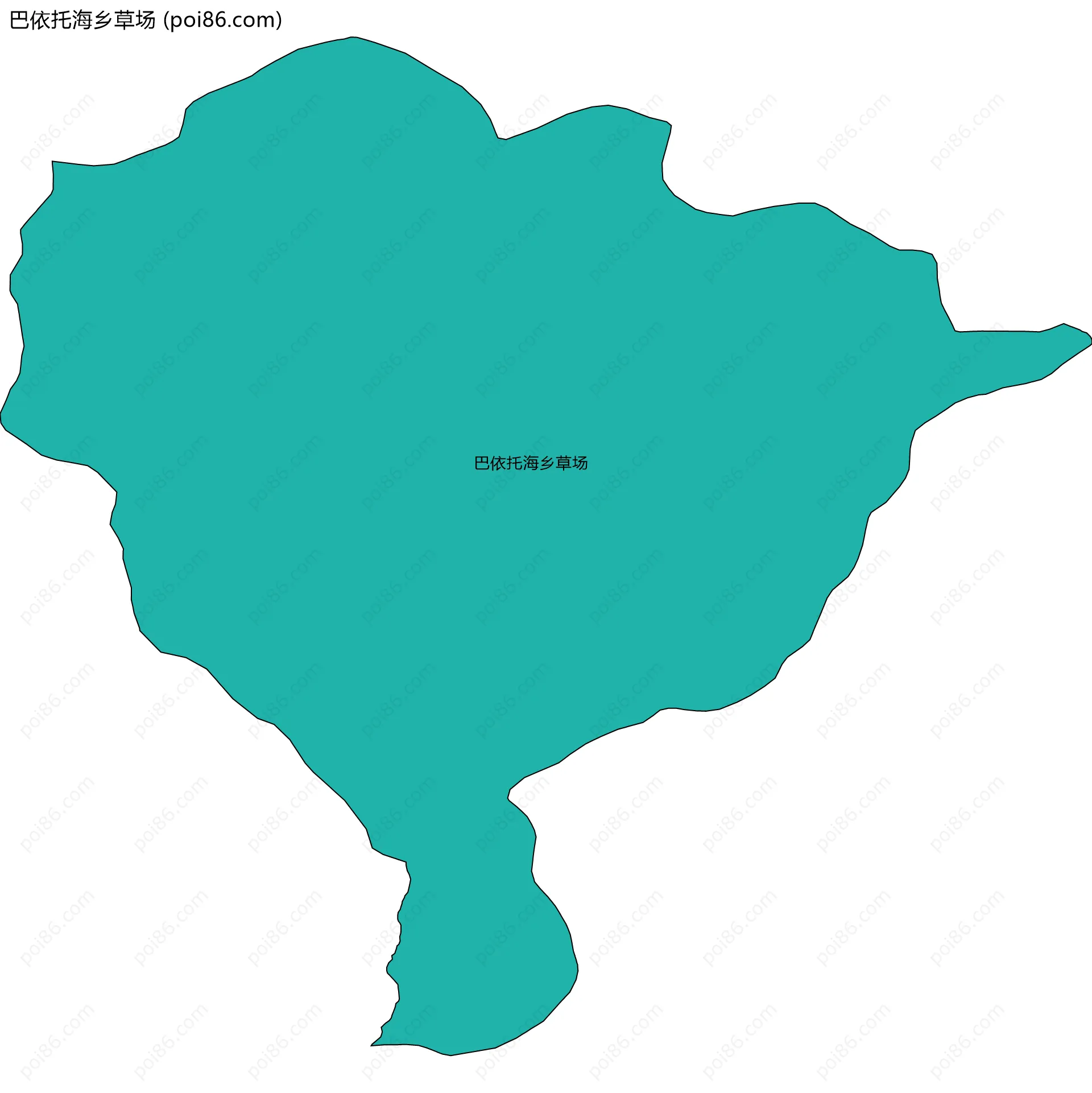 巴依托海乡草场边界地图