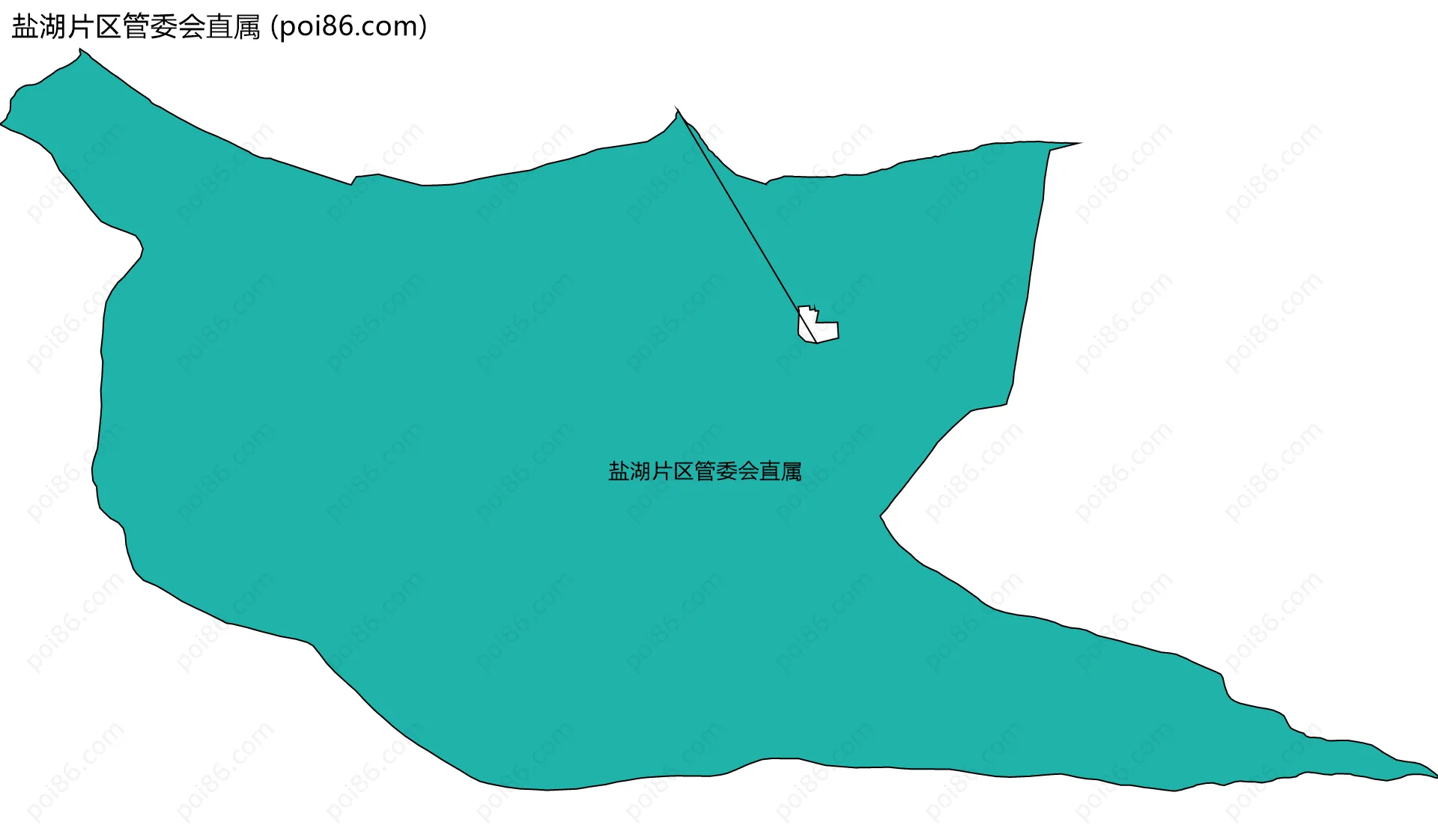盐湖片区管委会直属边界地图