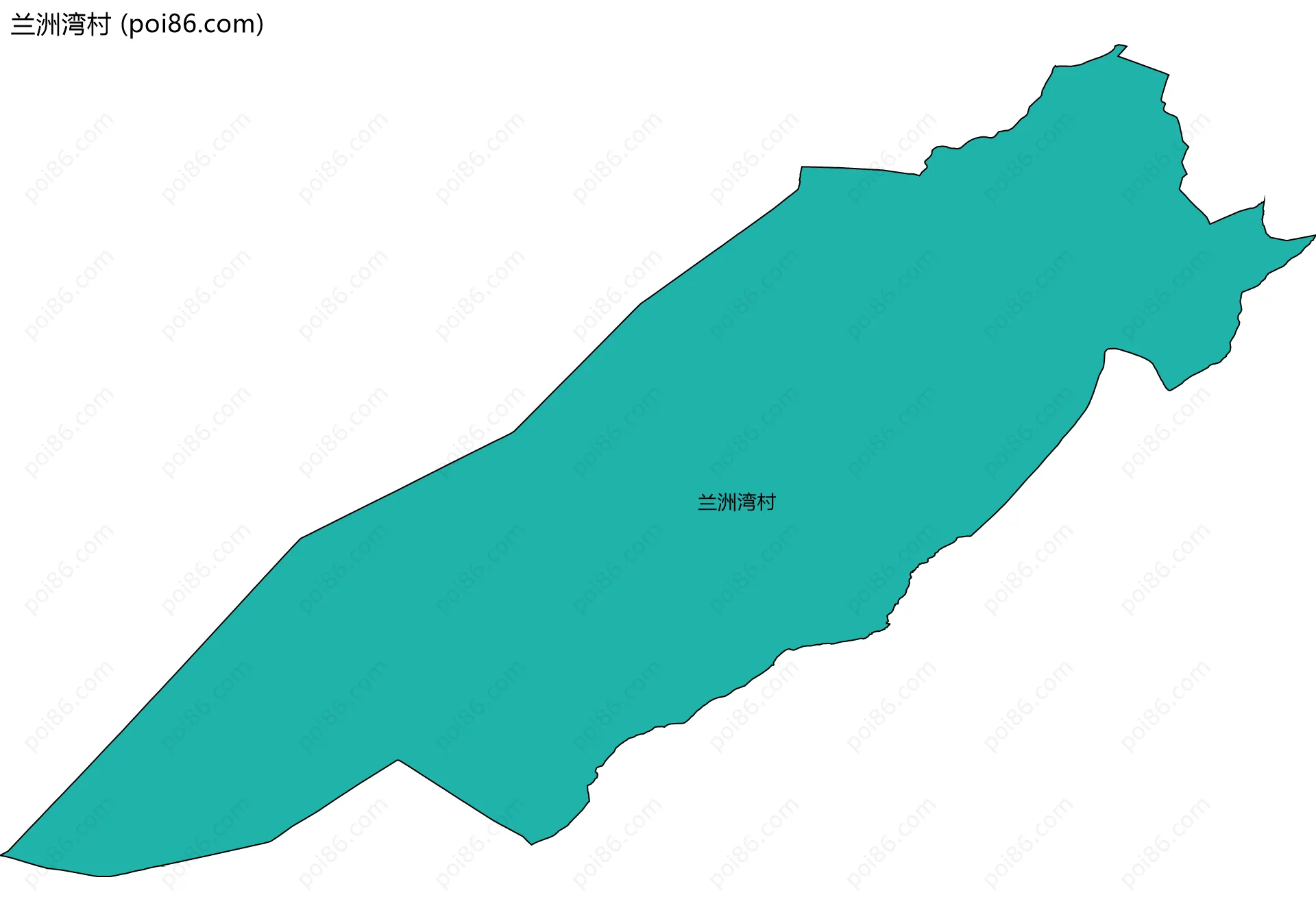 兰洲湾村边界地图
