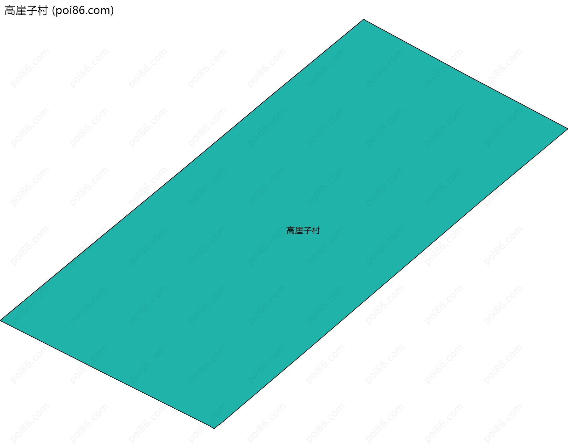 高崖子村边界地图