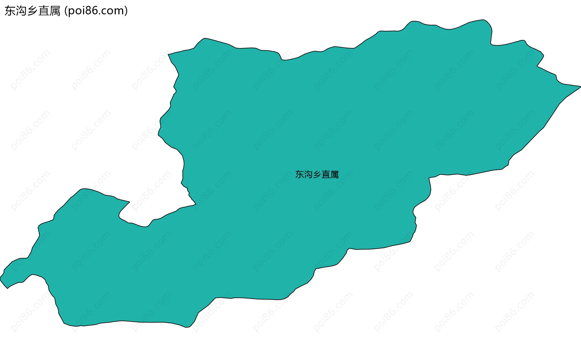 东沟乡直属边界地图