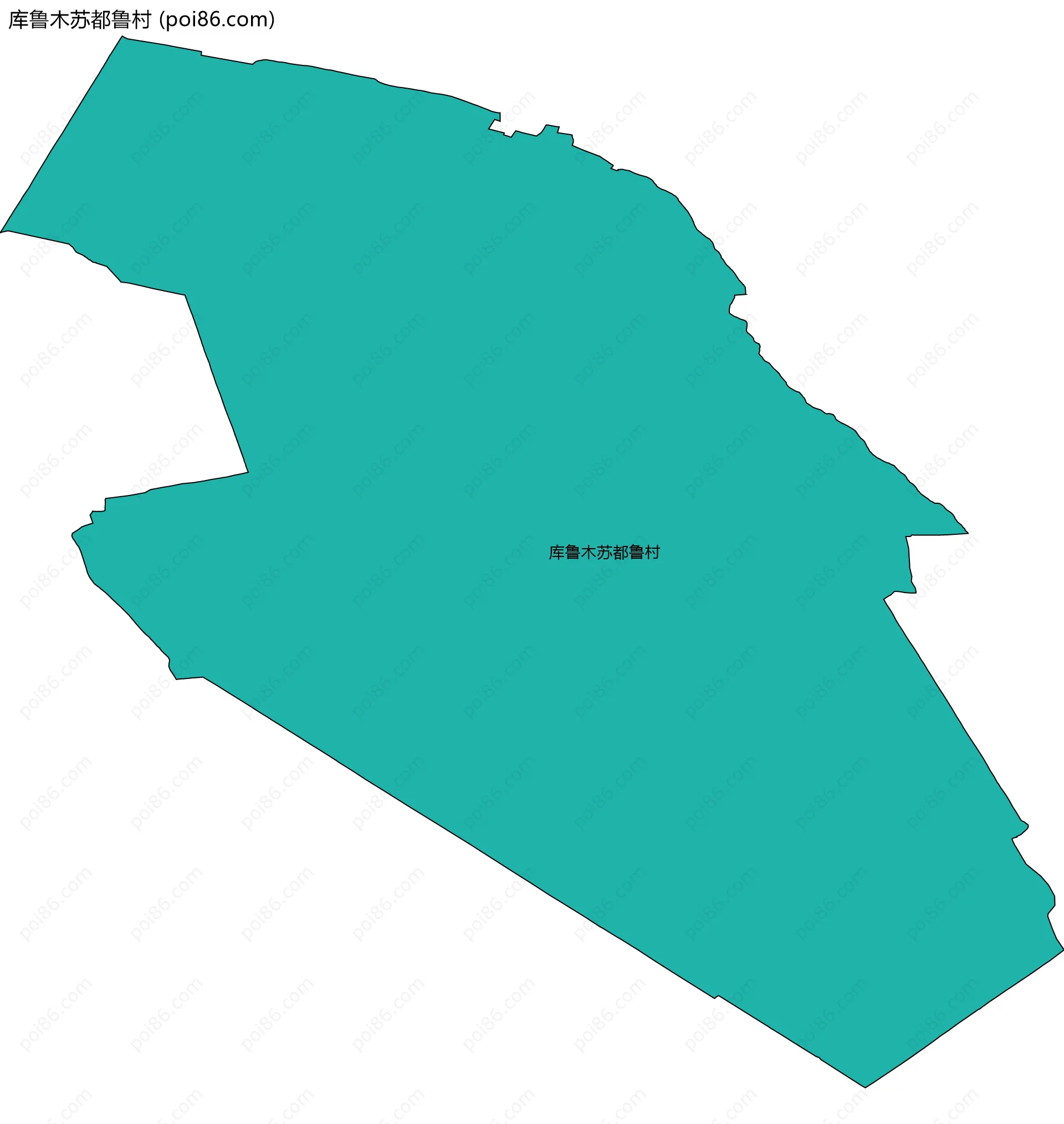 库鲁木苏都鲁村边界地图