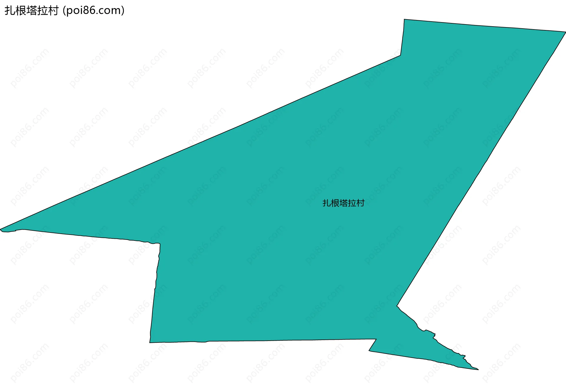 扎根塔拉村边界地图
