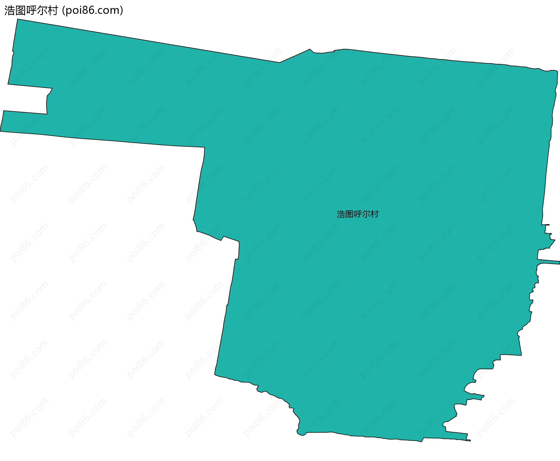 浩图呼尔村边界地图