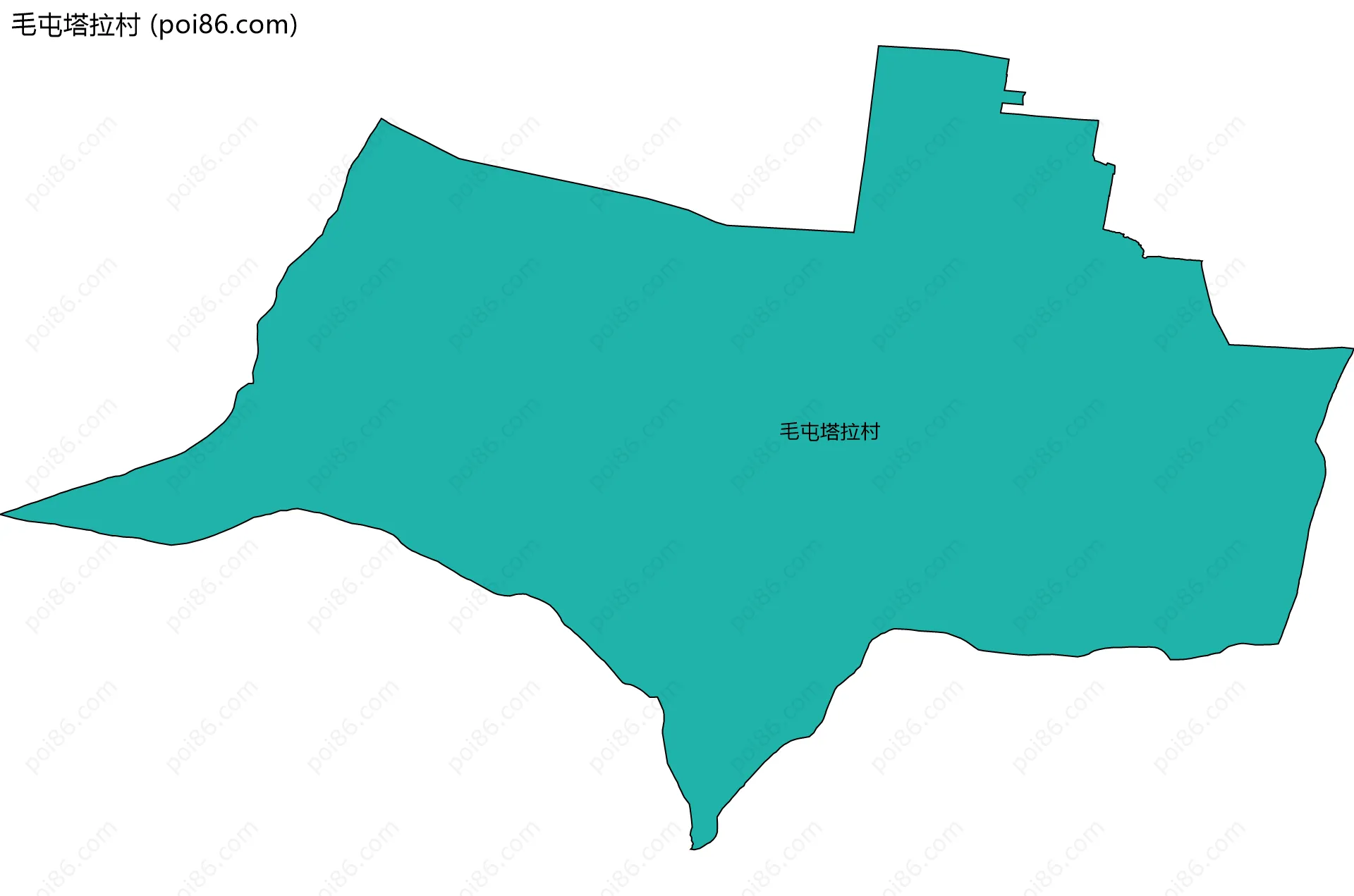 毛屯塔拉村边界地图